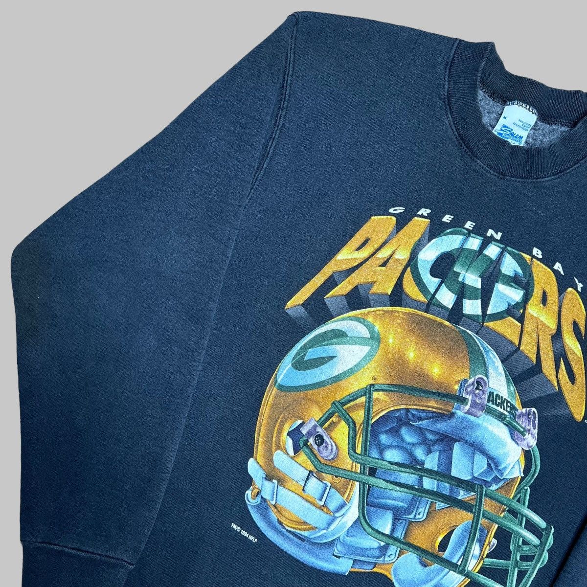 NFL × Salem Sportswear × Vintage Vtg 94 Green Bay Packers Helmet Salem Sportswear Sweatshirt Size US M / EU 48-50 / 2 - 12 Thumbnail
