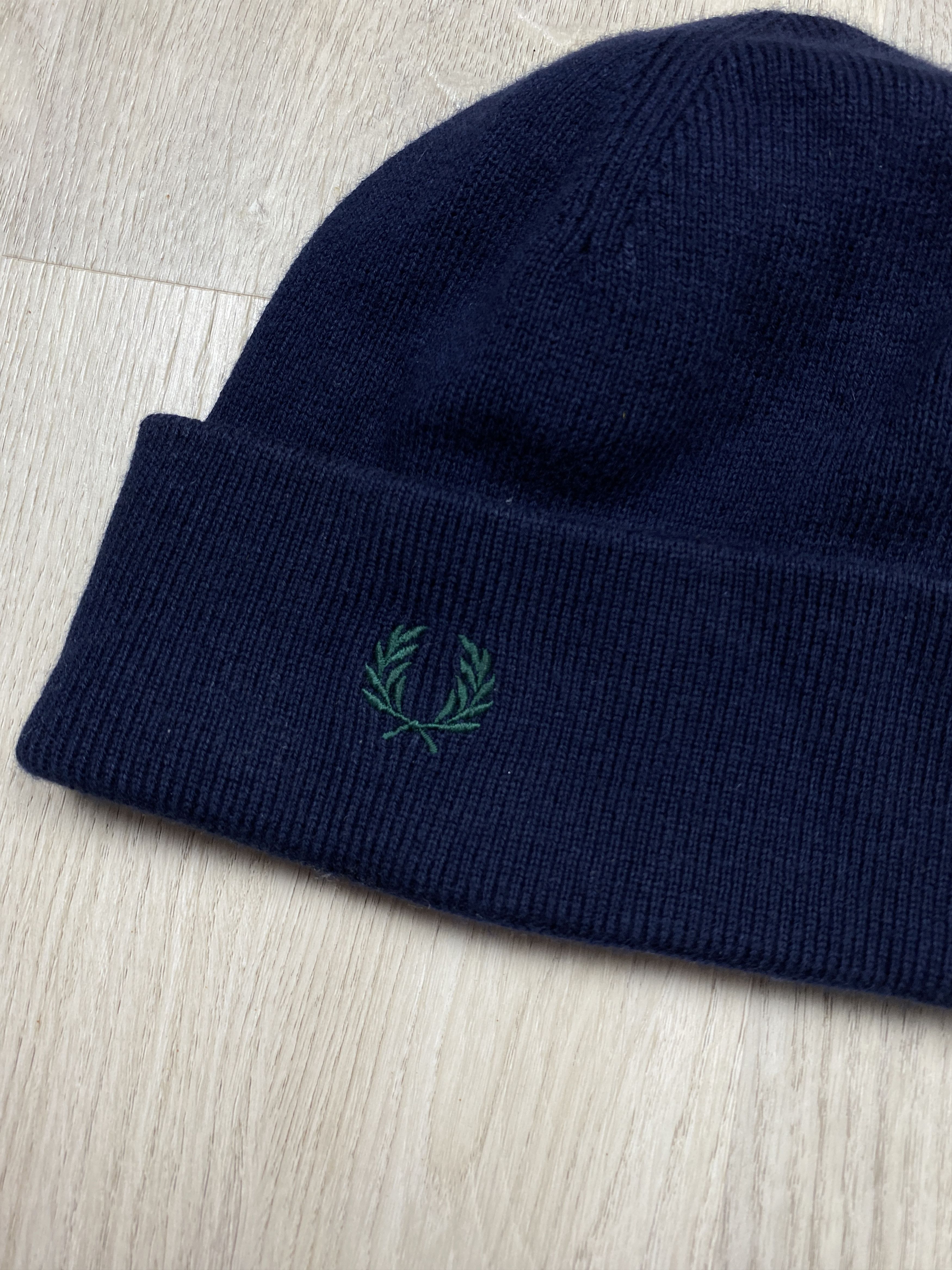 Fred Perry Fred Perry Mens Wool Knit Beanie Hat Size ONE SIZE - 2 Thumbnail