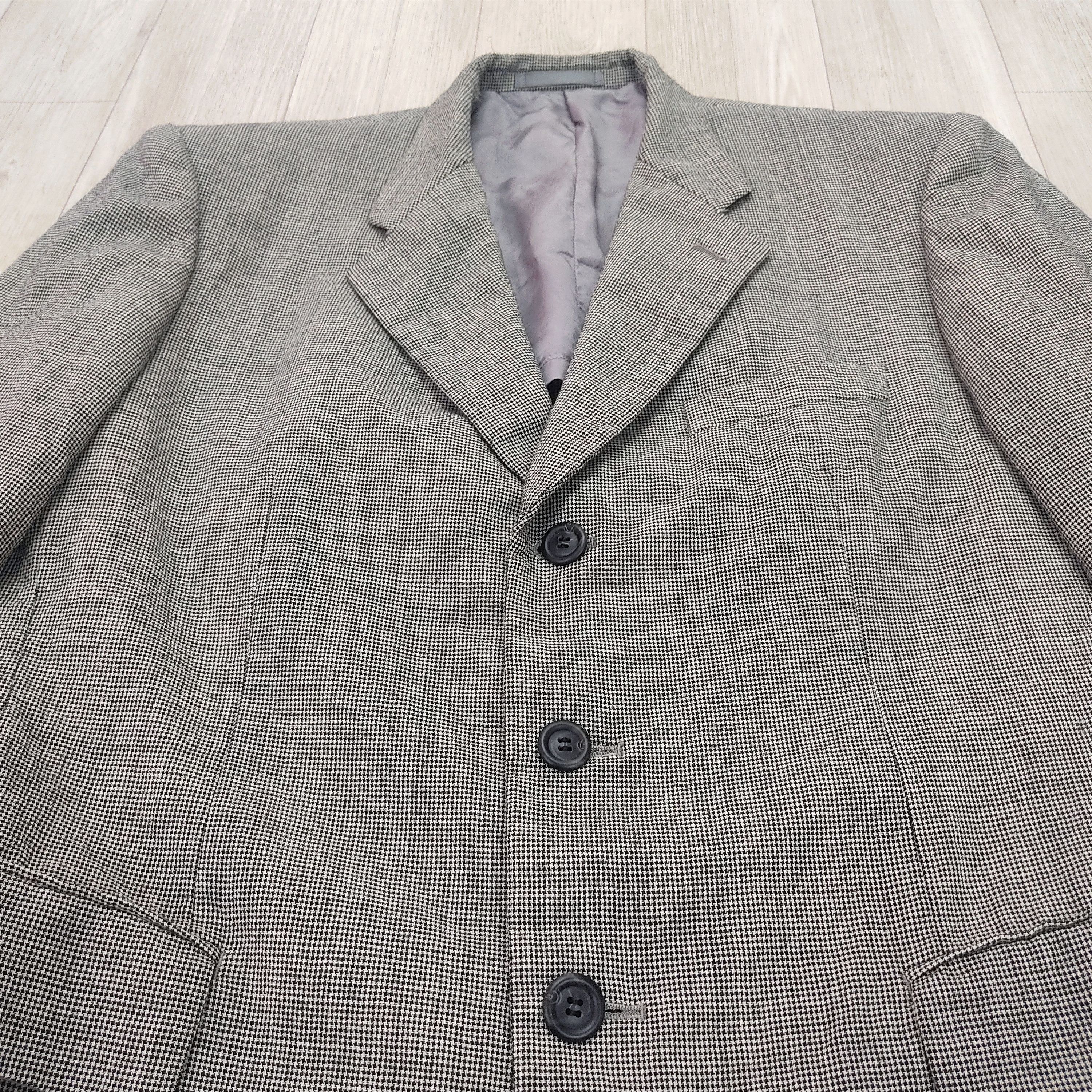Issey Miyake × Vintage IM MIYAKE Studio Design Checkered Wool Blazer Coat Size US M / EU 48-50 / 2 - 14 Thumbnail