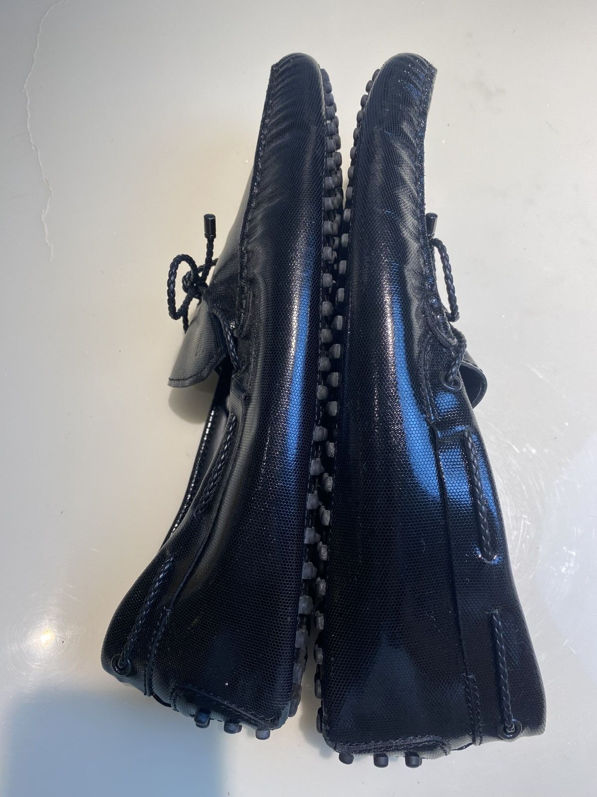 Tod's TODS TEXTURED LEATHER BOW LOAFERS Size US 10.5 / EU 43-44 - 12 Thumbnail