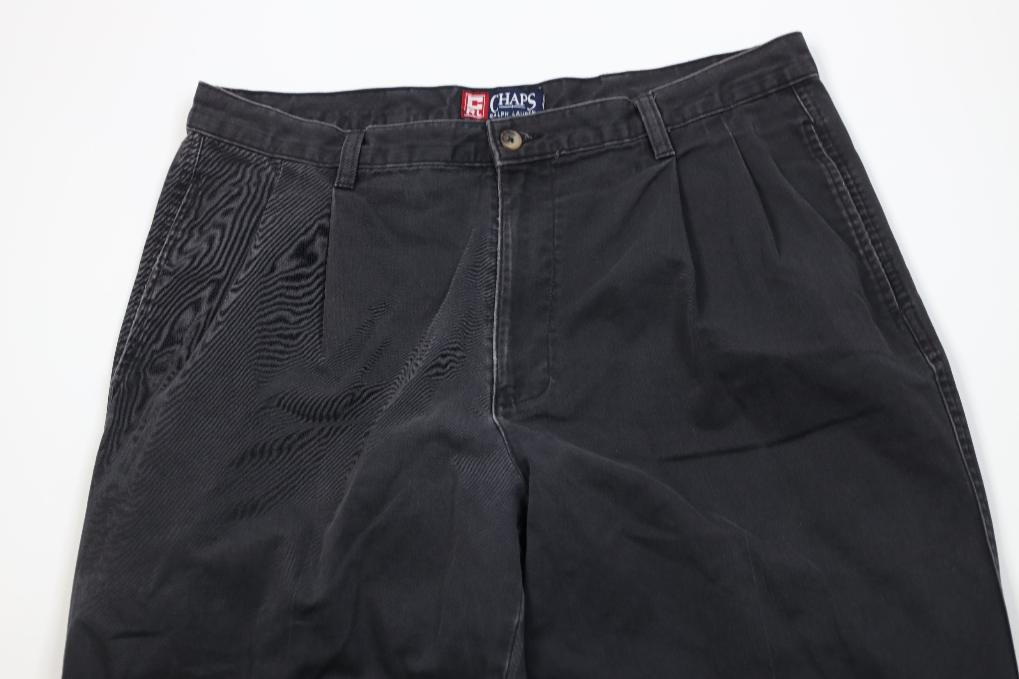 Polo Ralph Lauren Vintage 90s Chaps Ralph Lauren Pleated Cuffed Chino Pants Size US 34 / EU 50 - 2 Thumbnail