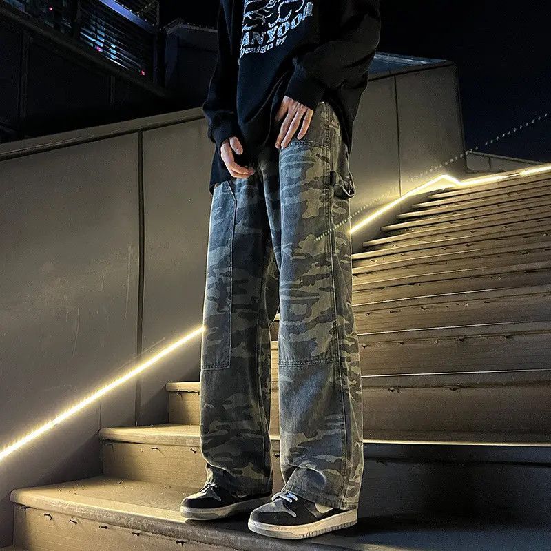 Japanese Brand × Jean Loose high street wide leg camouflage jeans Size US 32 / EU 48 - 6 Thumbnail
