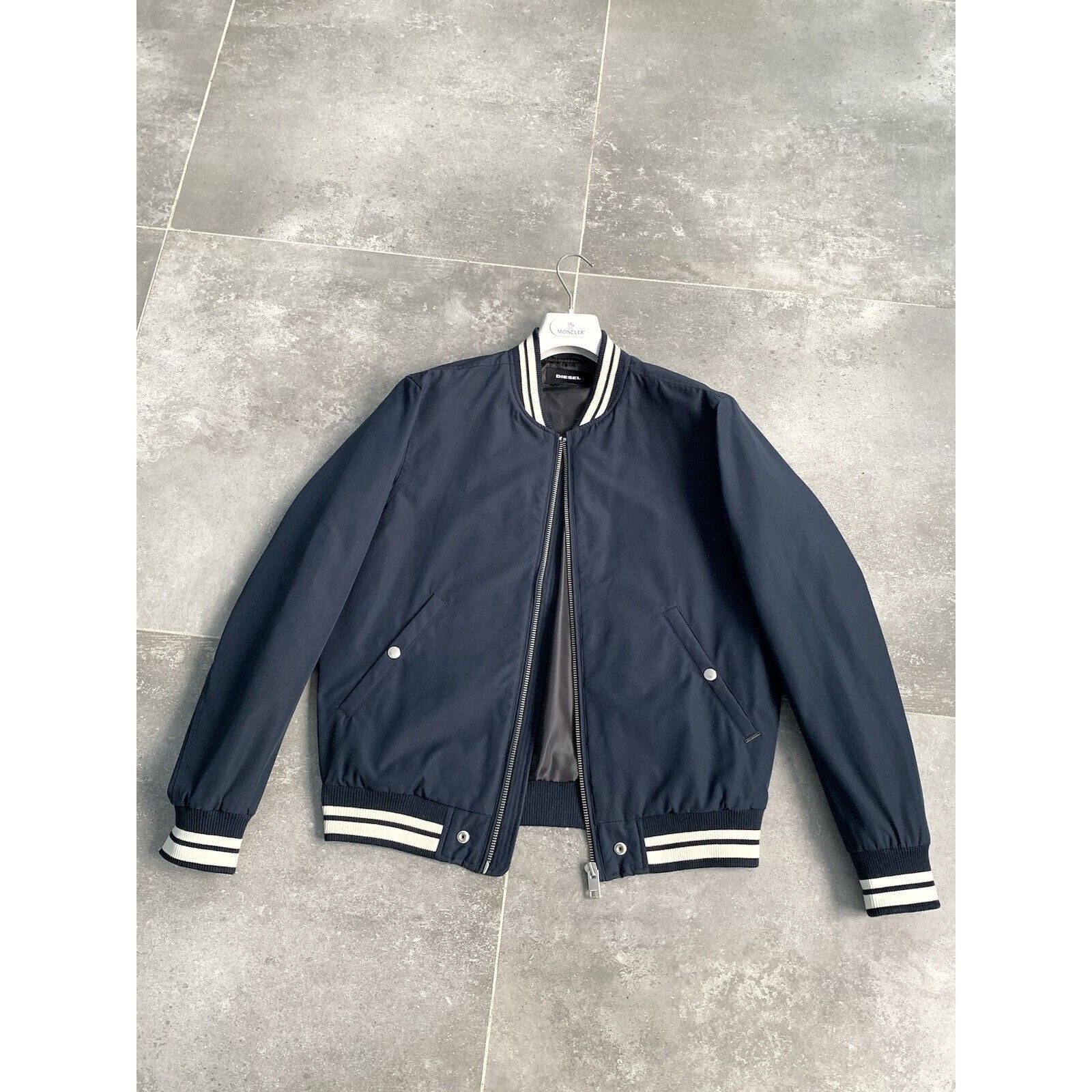 Diesel Men's DIESEL Casual Bomber Jacket Classic Coat M-L EU50 UK40 Size US L / EU 52-54 / 3 - 1 Thumbnail