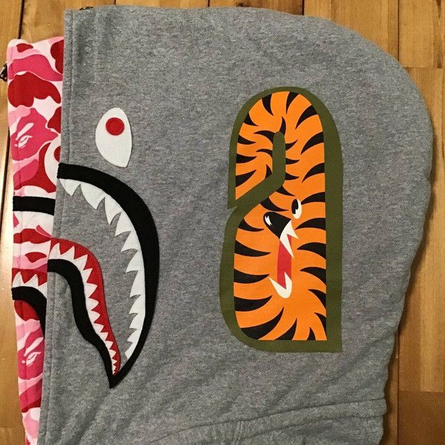 Bape BAPE Double Shark Full Zip Hoodie ABC camo pink APE 2XL XXL Size US XXL / EU 58 / 5 - 5 Thumbnail