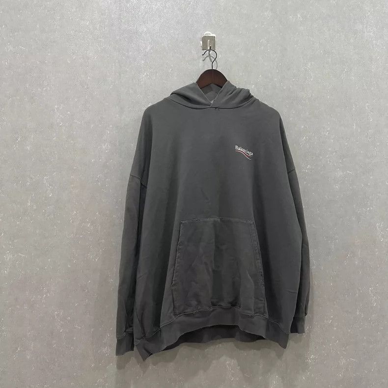 Balenciaga Balenciaga Hoodie, Size XS, Smoke Gray, with Logo Size US XS / EU 42 / 0 - 1 Thumbnail