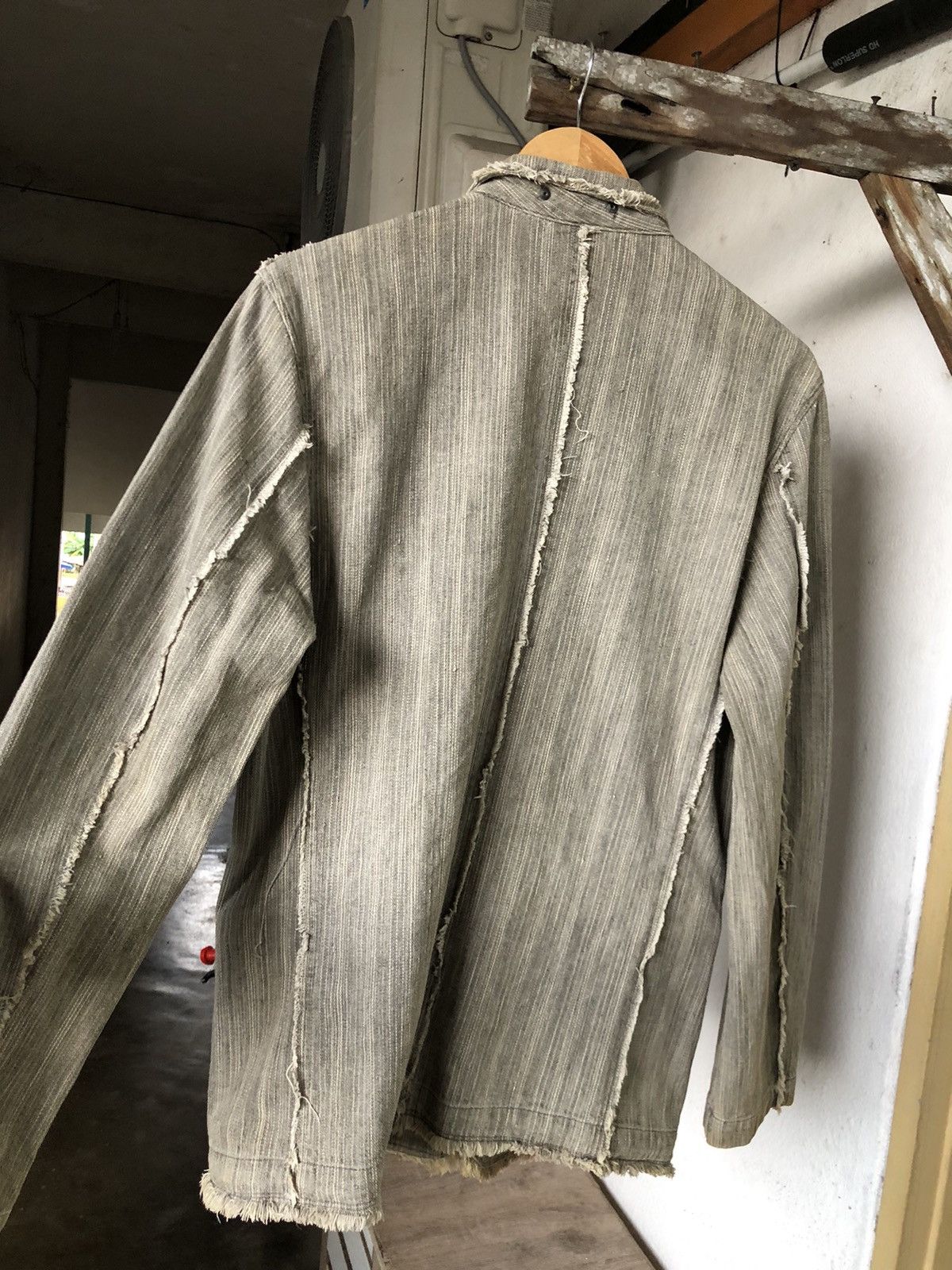 If Six Was Nine Like Kapital❗️Create Barefoot Distressed Woven Indigo Jacket Size US M / EU 48-50 / 2 - 9 Thumbnail