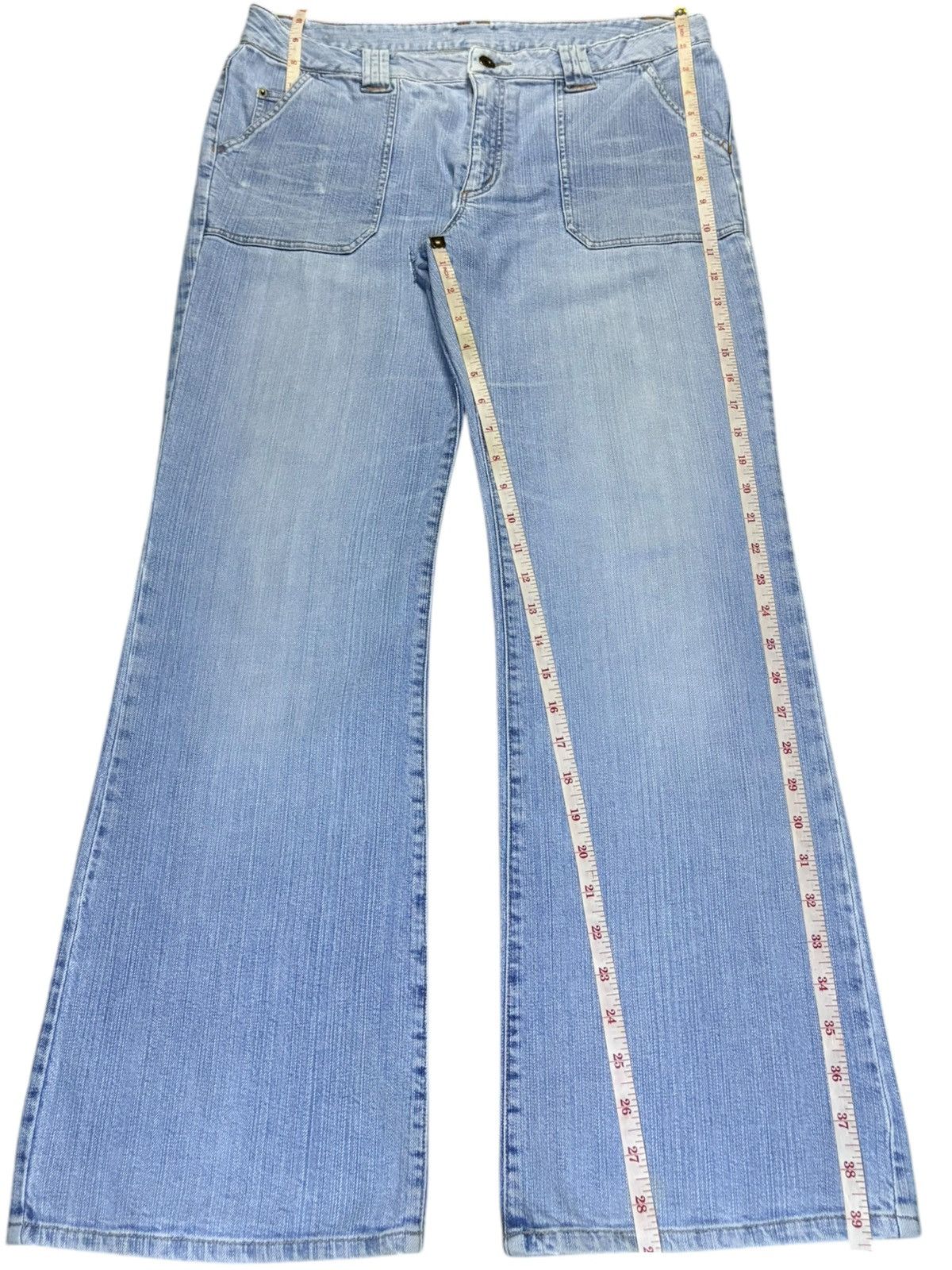 Japanese Brand Vintage Japanese Brand Light Wash Fatigue Flare Jeans Size US 34 / EU 50 - 13 Thumbnail