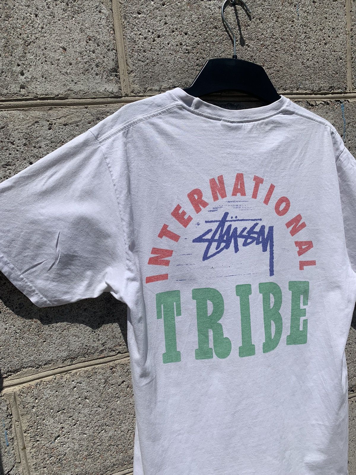 Stussy × Vintage Rare Vintage Stussy international tribe t shirt Size US M / EU 48-50 / 2 - 8 Thumbnail