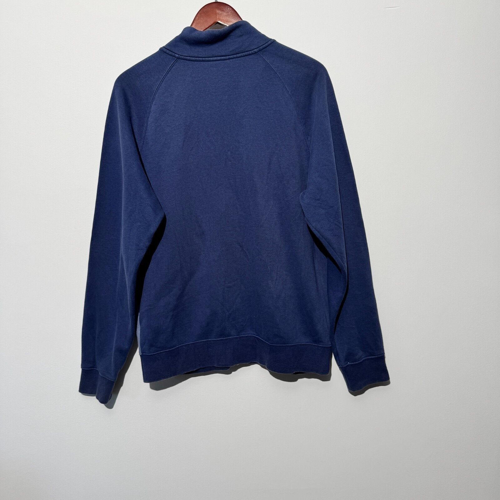 Nike × Vintage Vintage Nike Unisex Navy Blue Cotton Zip Sweatshirt Size S Size US S / EU 44-46 / 1 - 10 Thumbnail