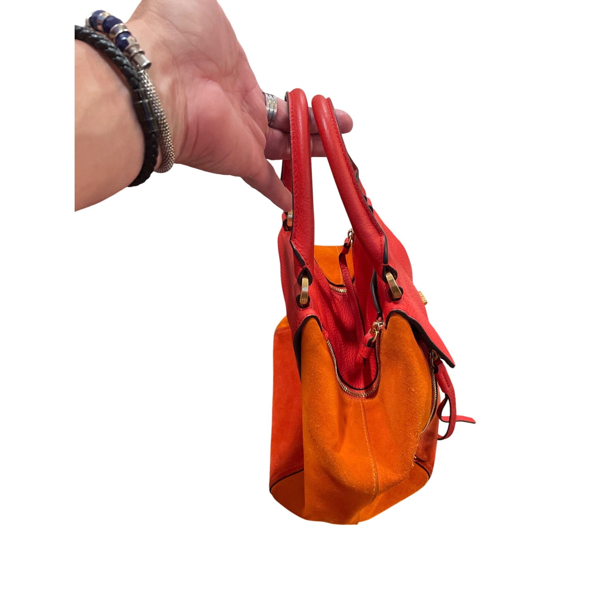 Tory Burch Tory Burch wms red orange suede leather tassled crossbody ha Size ONE SIZE - 23 Thumbnail