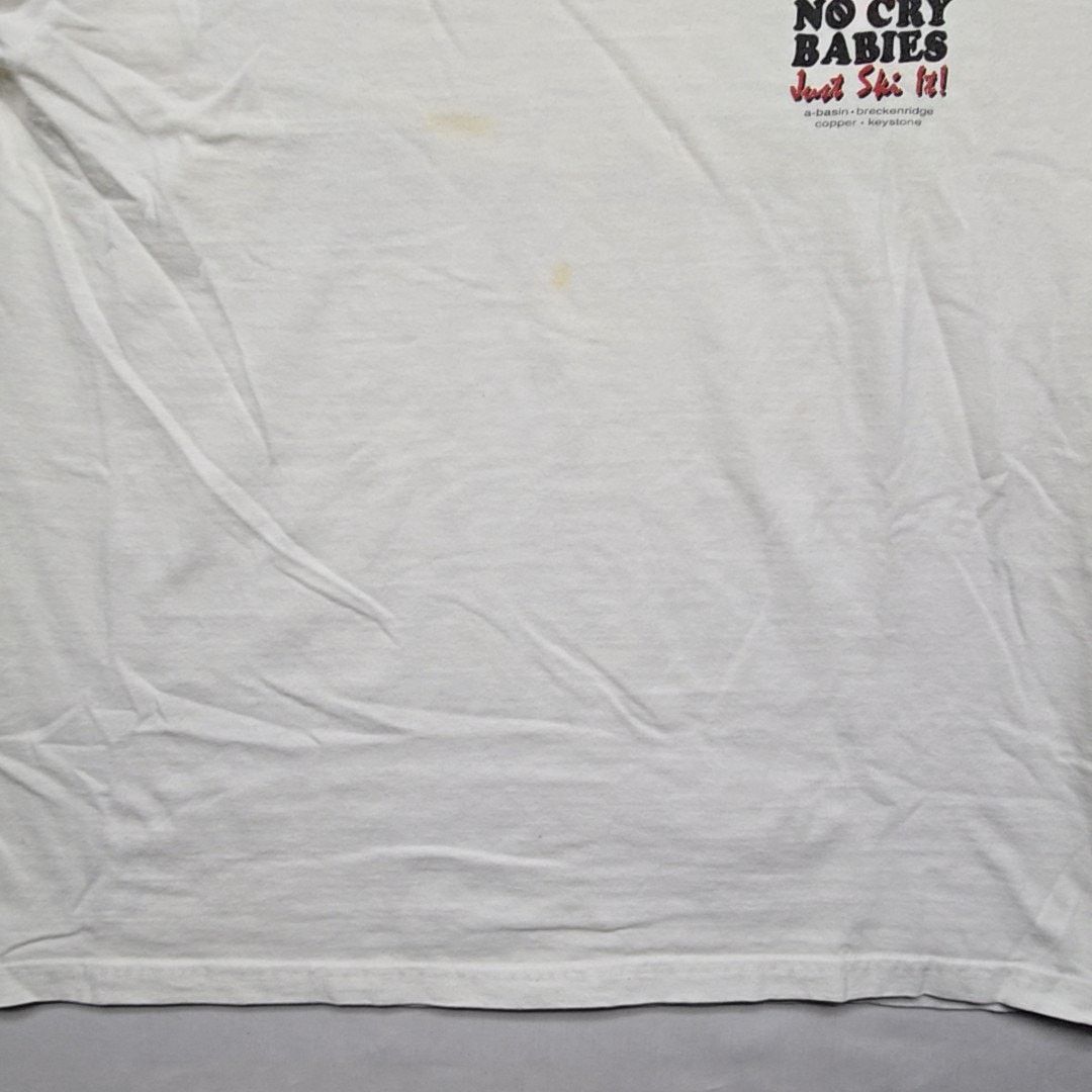 Hanes Vintage Ski Graphic Long Sleeve Shirt White L Funny Shirt Size US L / EU 52-54 / 3 - 13 Thumbnail