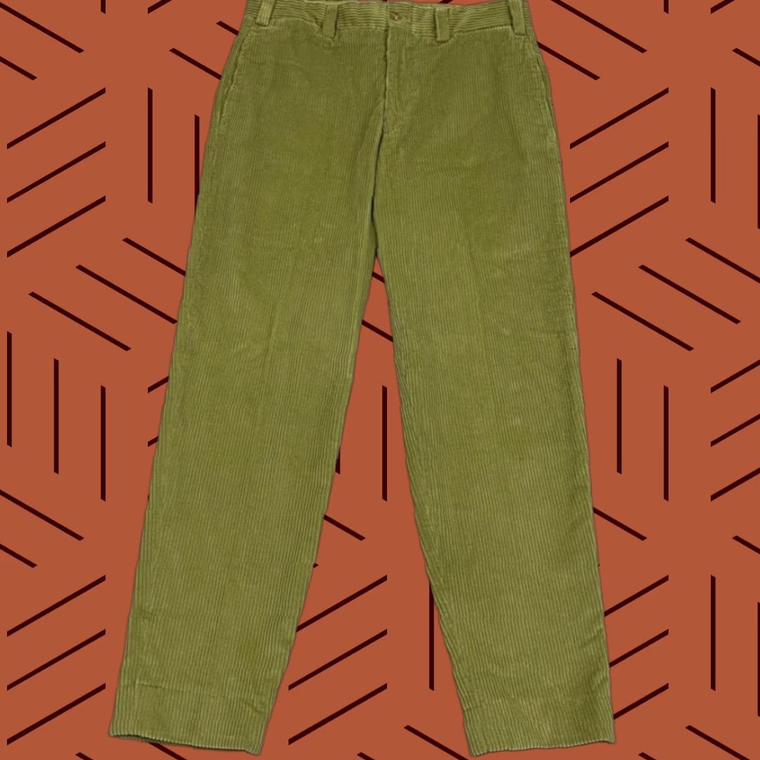 Bills Khakis Bills Khakis Pants Mens 32 x 30 Slim Taper Green 6 Wale Corduroy Prep NEW Size US 32 / EU 48 - 1 Thumbnail