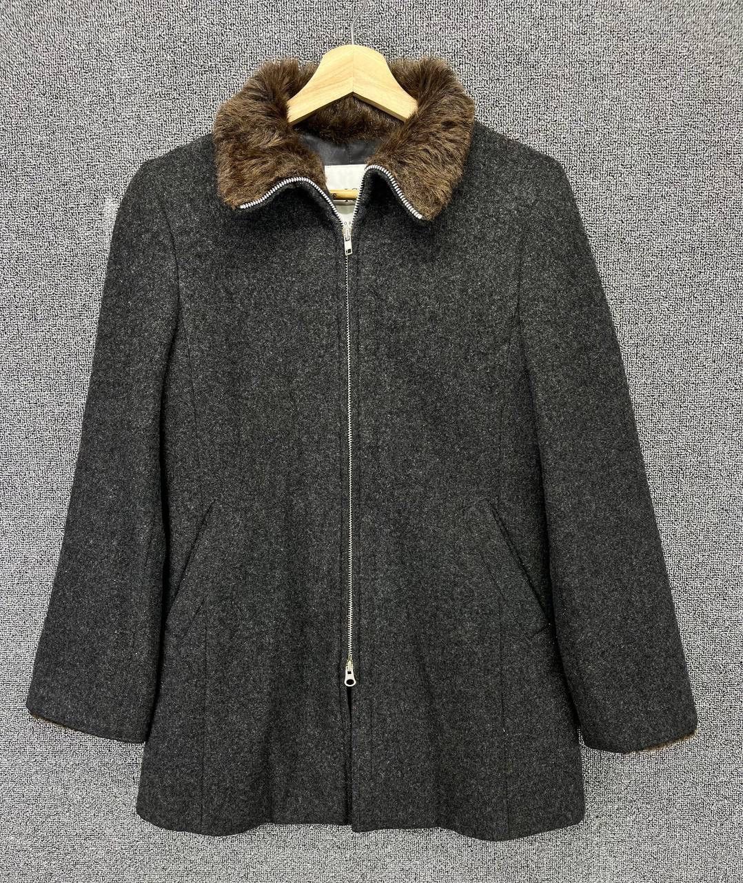 Issey Miyake × Sunao Kuwahara Vintage Issey Miyake Sunao Kuwahara Fur Wool Jacket Size S / US 4 / IT 40 - 1 Thumbnail