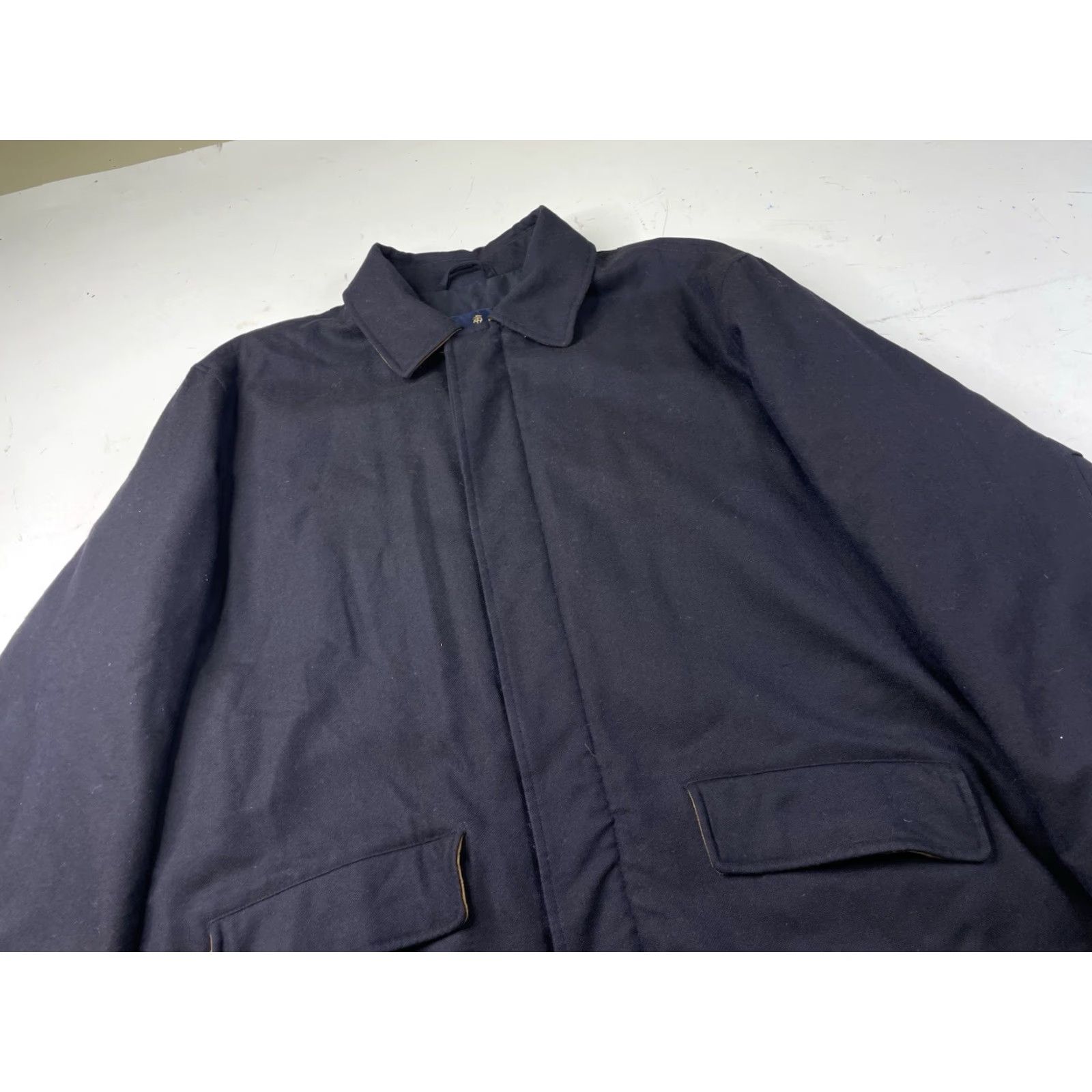 Brooks Brothers Brooks Brothers Overcoat Coat Wool Blue L Men's Large Storm System Loro Piana Storm System Wool Blue Overcoat Jacket Size US L / EU 52-54 / 3 - 2 Thumbnail