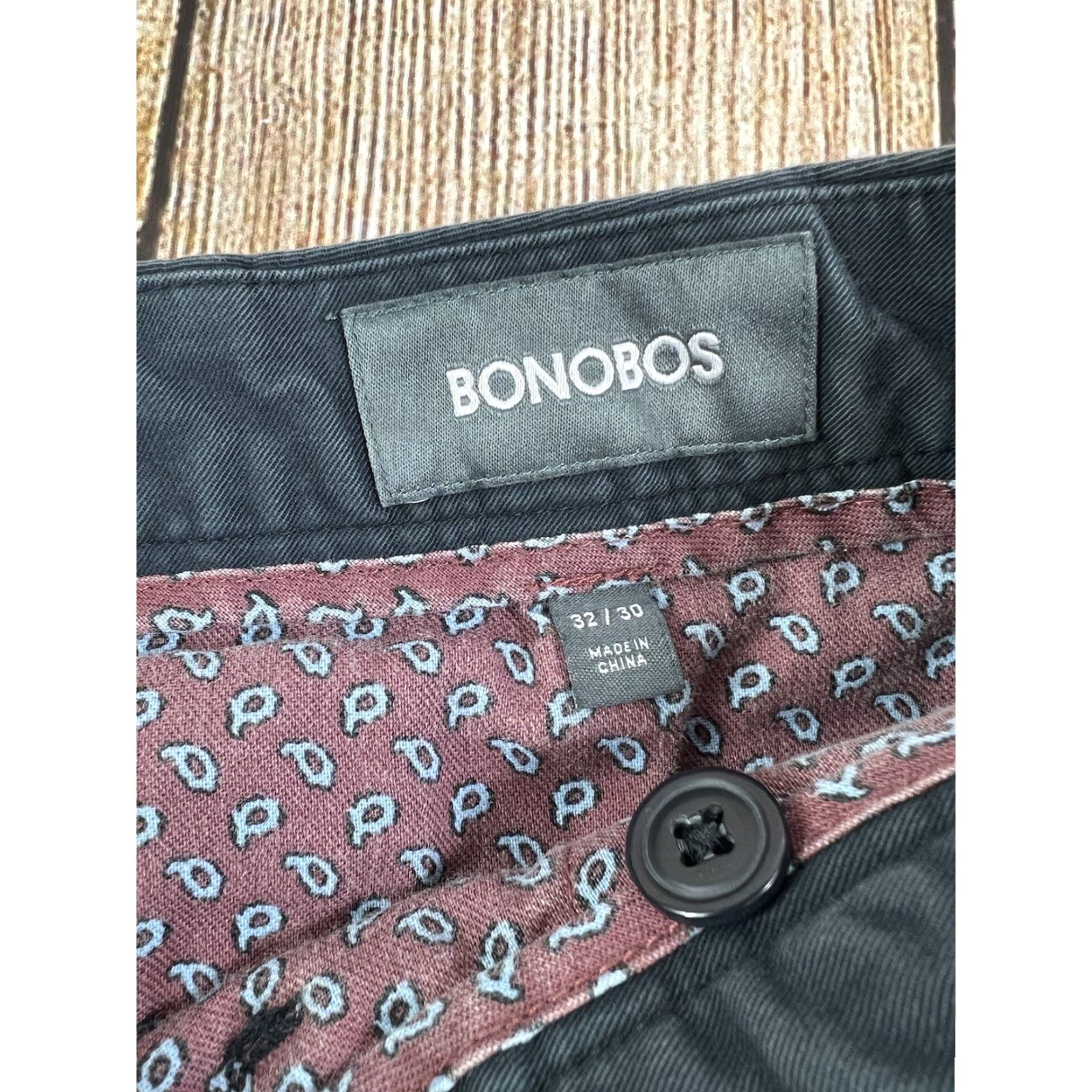 Bonobos VINTAGE? No—Actually Pre owned Bonobos Mens Chino Pants 32x30 Gray Relaxed Fit Casual Pockets 30 in Inseam Mens Size US 32 / EU 48 - 3 Thumbnail