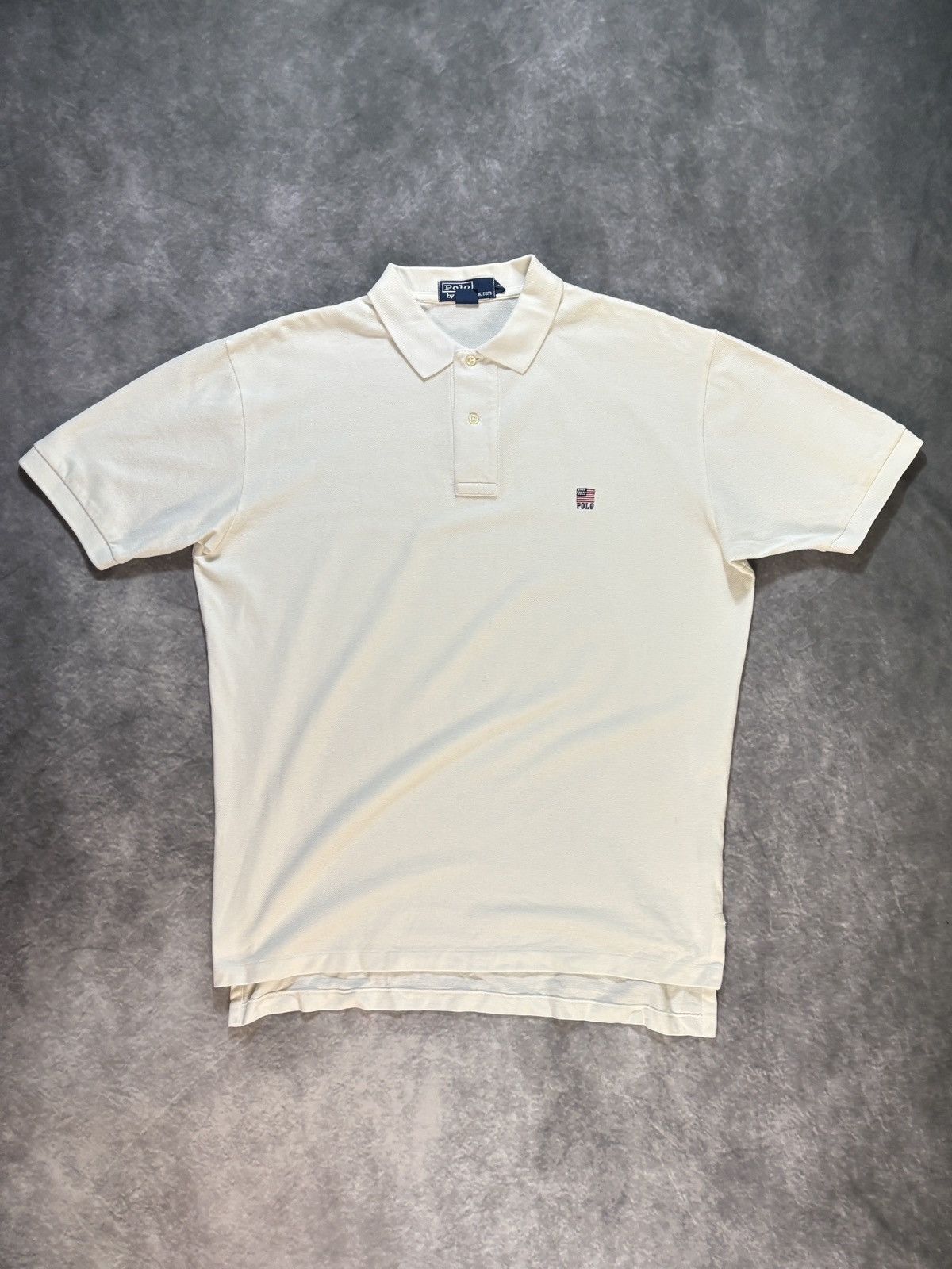 Polo Ralph Lauren × Vintage 1990s Polo Shirt Vintage Ralph Lauren Polo American Flag USA Size US L / EU 52-54 / 3 - 1 Thumbnail