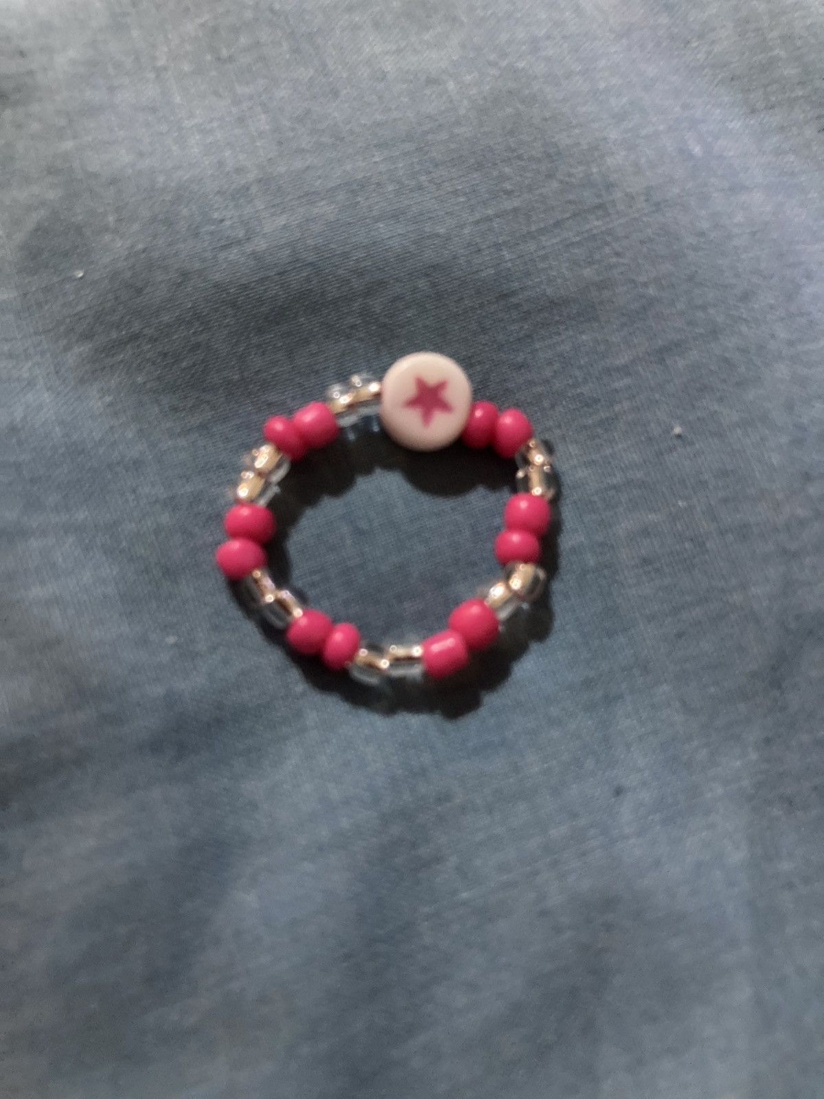 Other Pink star beaded ring Size ONE SIZE - 1 Preview