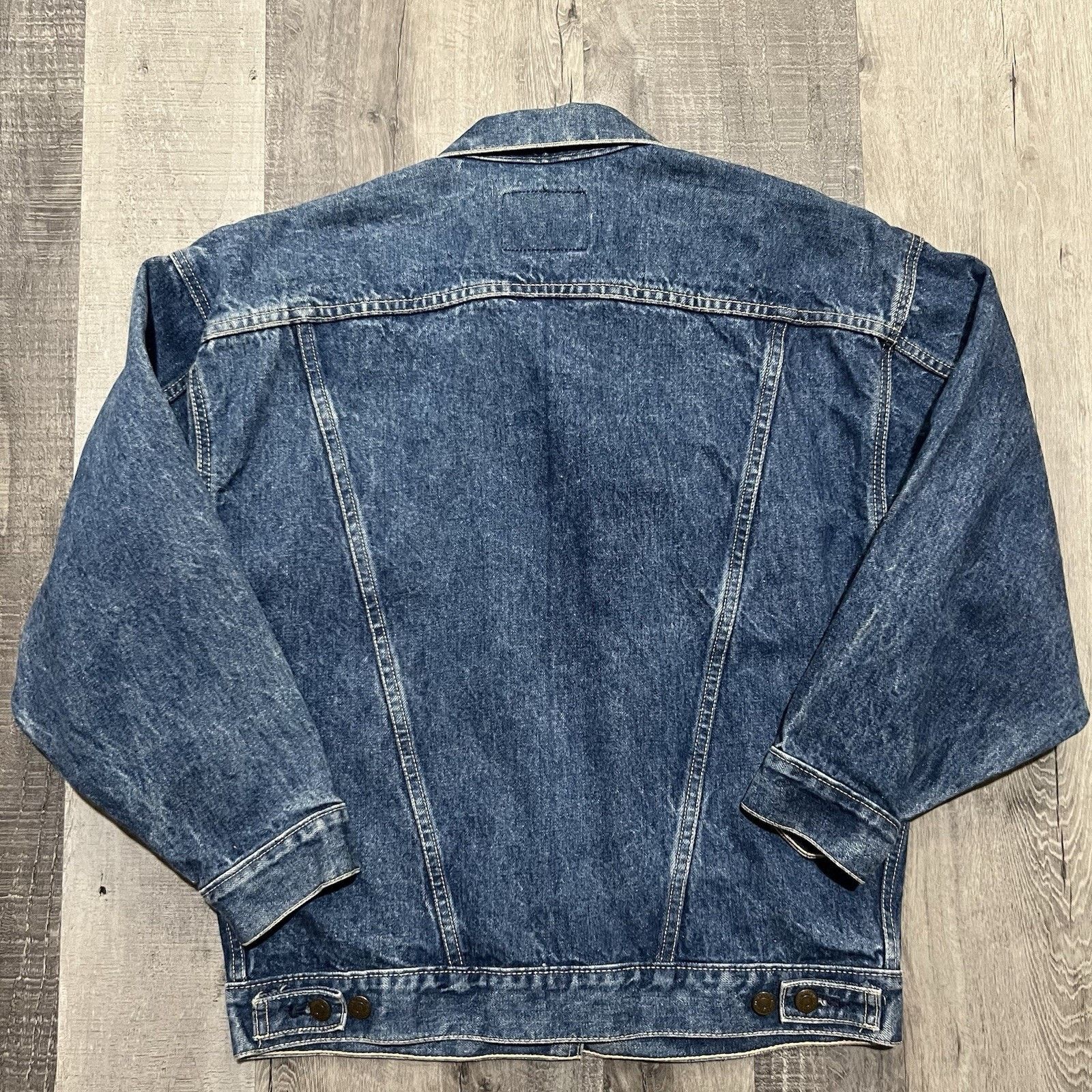 Levi's VTG Levi's Denim Trucker White Tab Dark Wash USA Jacket Size M / US 6-8 / IT 42-44 - 2 Thumbnail