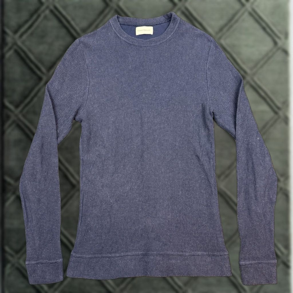 Oliver Spencer Oliver Spencer Belheim Sweater Mens Small Blue Crew Neck Pullover Cotton Size US S / EU 44-46 / 1 - 1 Thumbnail