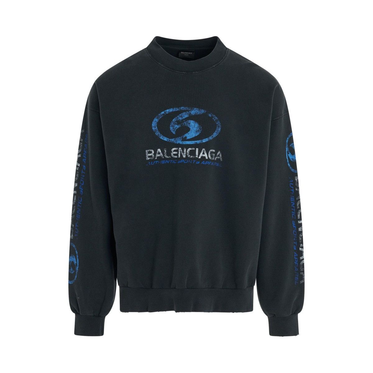 Balenciaga Surfer Cracked Logo Sweatshirt Size US L / EU 52-54 / 3 - 1 Preview
