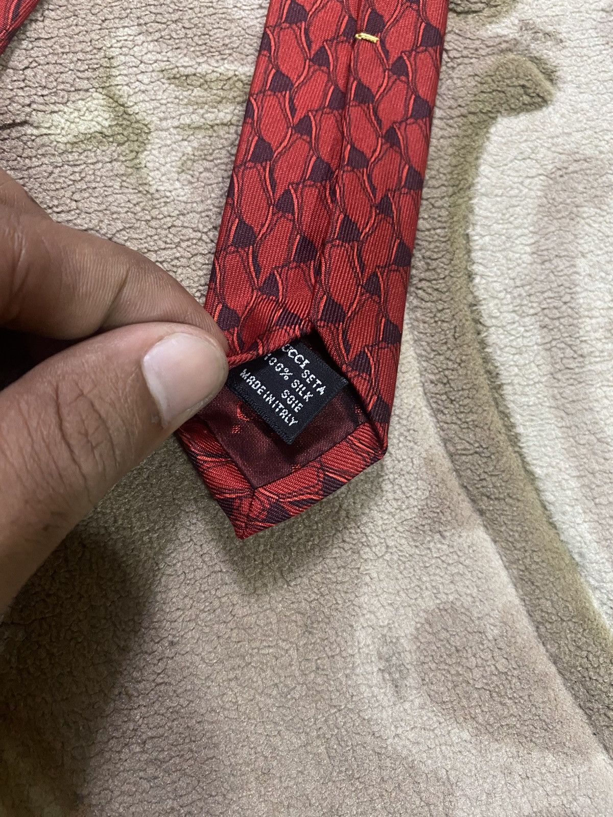 Designer × Gucci × Other Gucci Tie Necktie Designer Luxury Red Stirrups Equestrian Size ONE SIZE - 4 Thumbnail