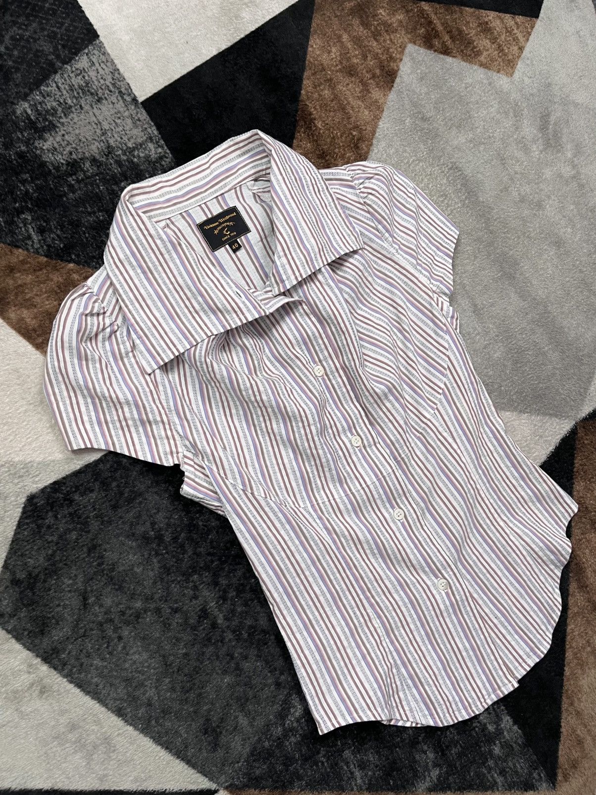 Vivienne Westwood Y2K Vivienne Westwood Fitted Bodice Stripe Shirts Theatrical Size M / US 6-8 / IT 42-44 - 2 Thumbnail