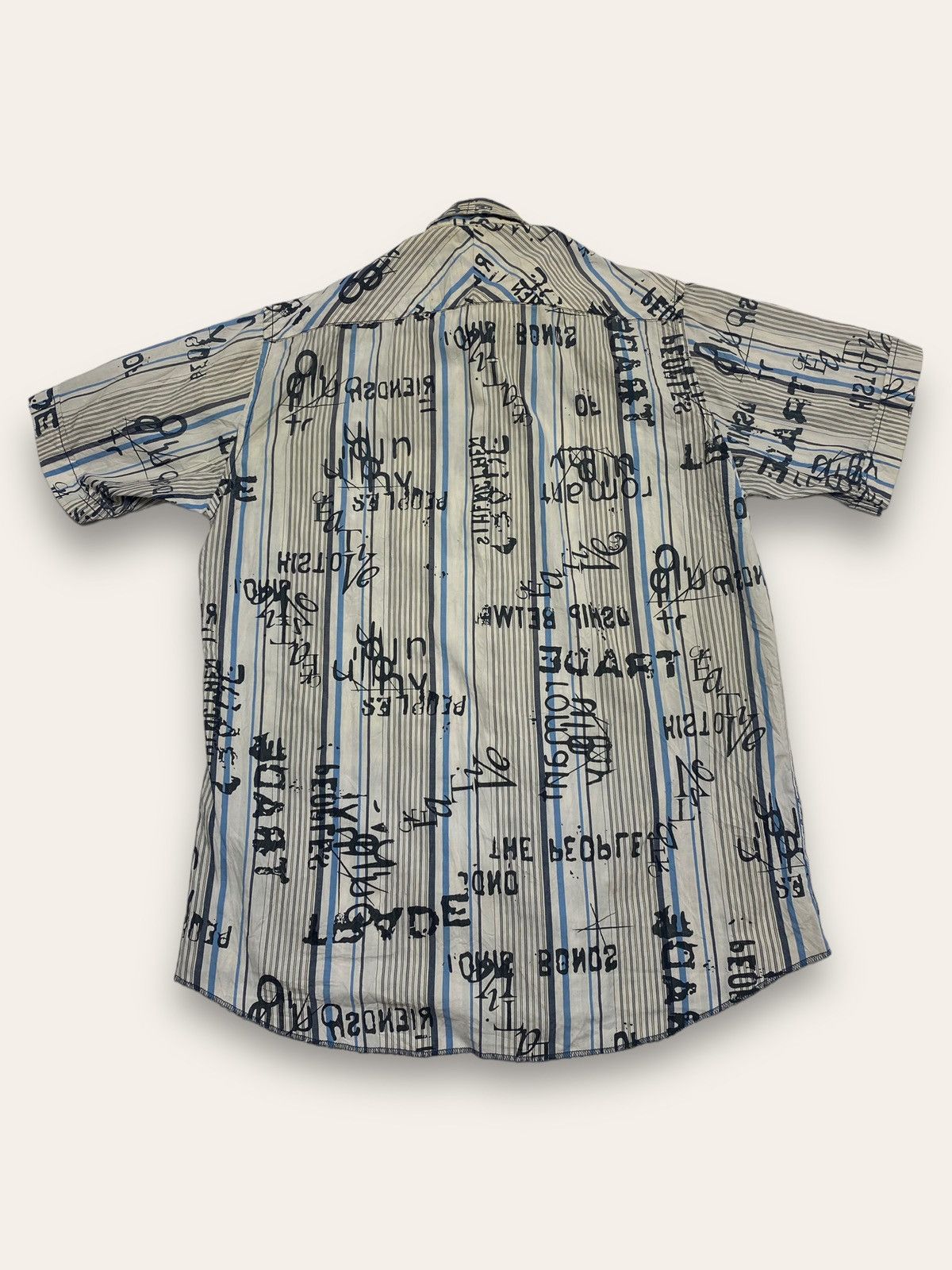 Hysteric Glamour Vintage YIN WEY Striped Avant Garde y2k Button Up Size US L / EU 52-54 / 3 - 12 Thumbnail