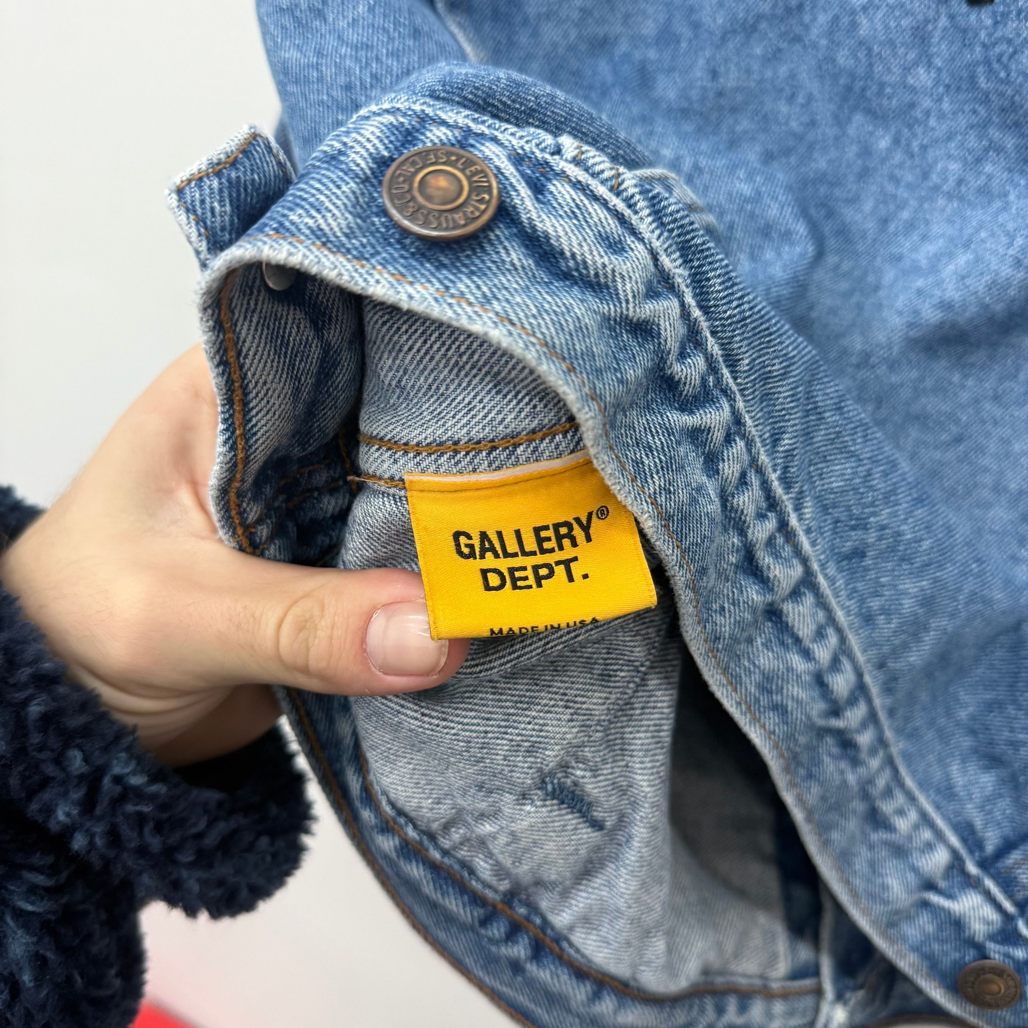 Gallery Dept. Gallery Dept Denim Logo Andy Jacket - Size XXL Size US XXL / EU 58 / 5 - 4 Thumbnail