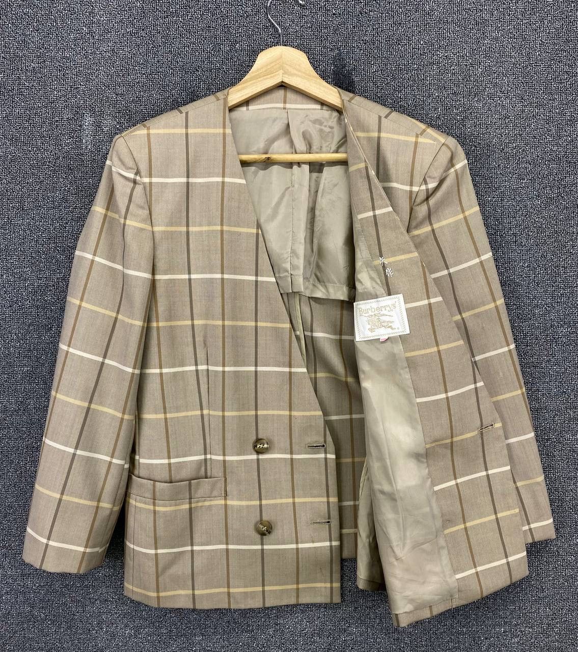 Burberry Vintage Burberry Shadows Plaid Checkered Coat Jacket Size M / US 6-8 / IT 42-44 - 6 Thumbnail