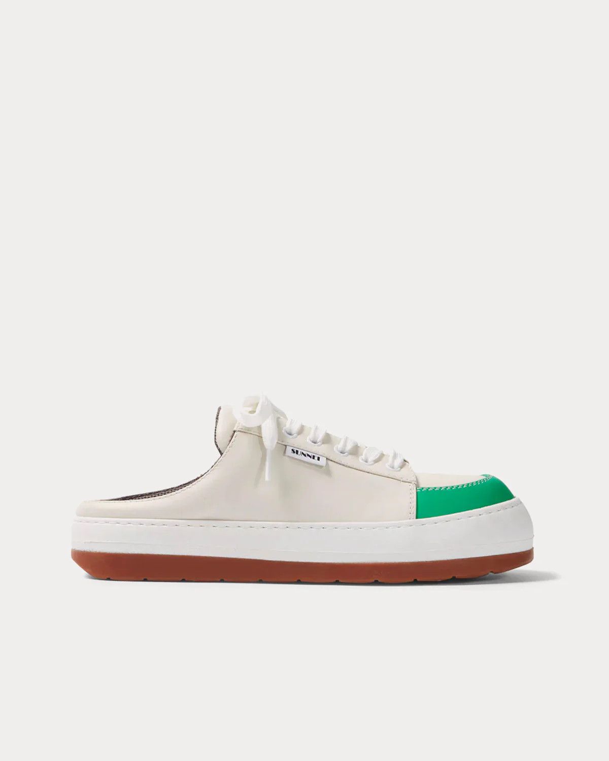 o1mle1025 Unisex Dreamy Leather Sabot Mules in Multicolor