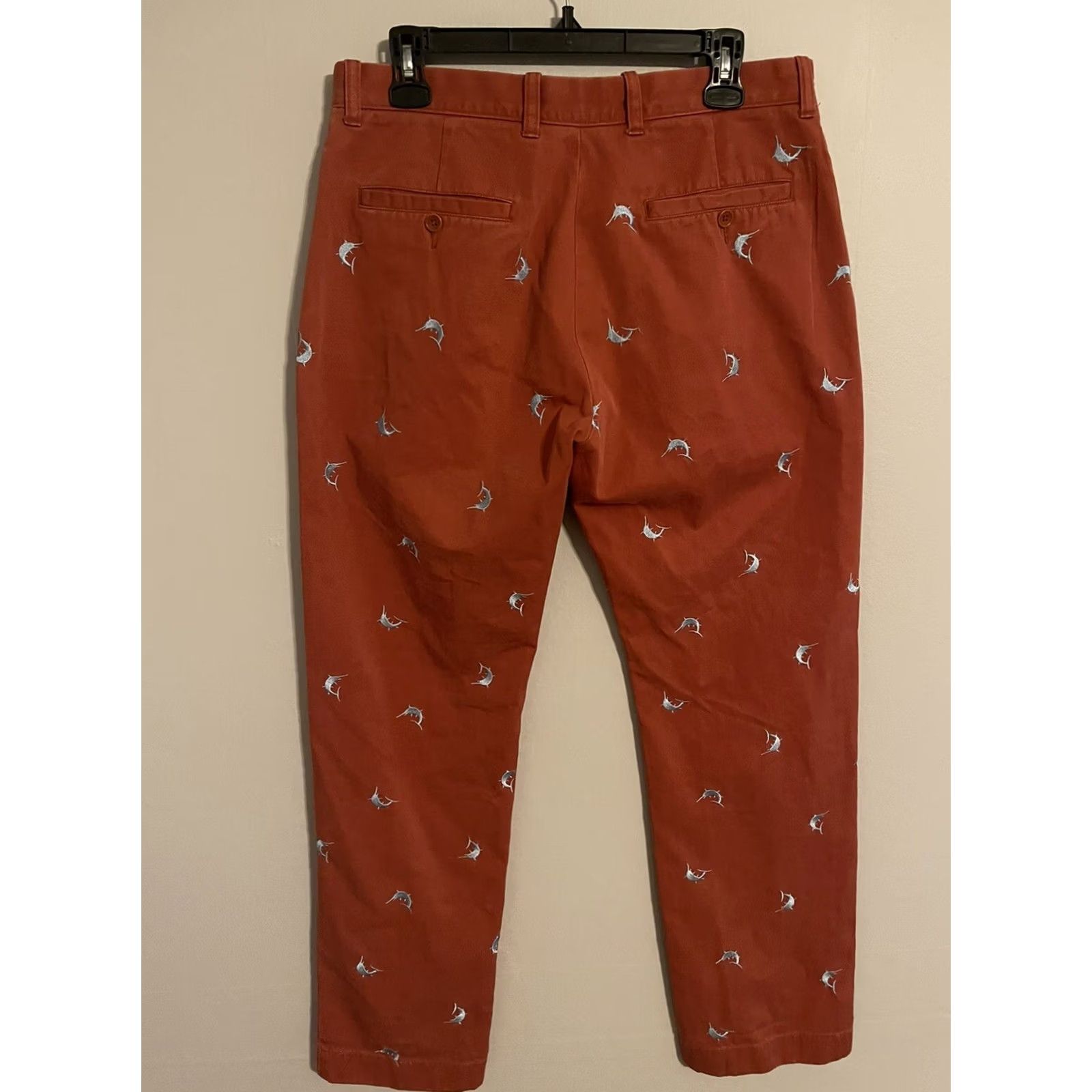 J.Crew J.Crew Chino Pants Men's 32x32 Preppy Pastel Red Salmon Swordfish Marlin 62938 Size US 32 / EU 48 - 3 Thumbnail