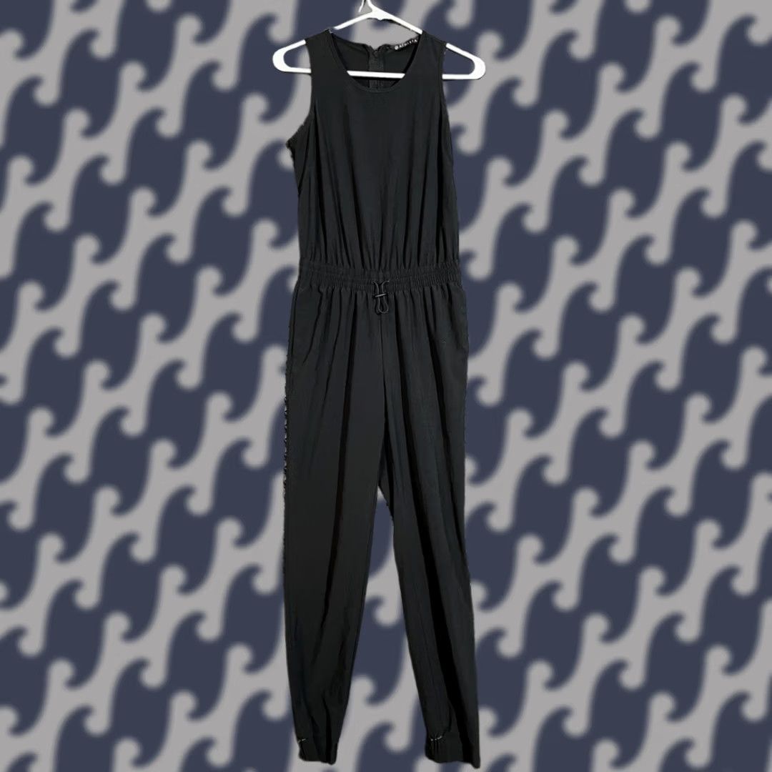 Athleta Athleta Black Jogger Sleeveless Jumpsuit Womens Size 0 Pants Active Athletic Casual Womens Size 25" / US 0 / IT 36 - 1 Thumbnail
