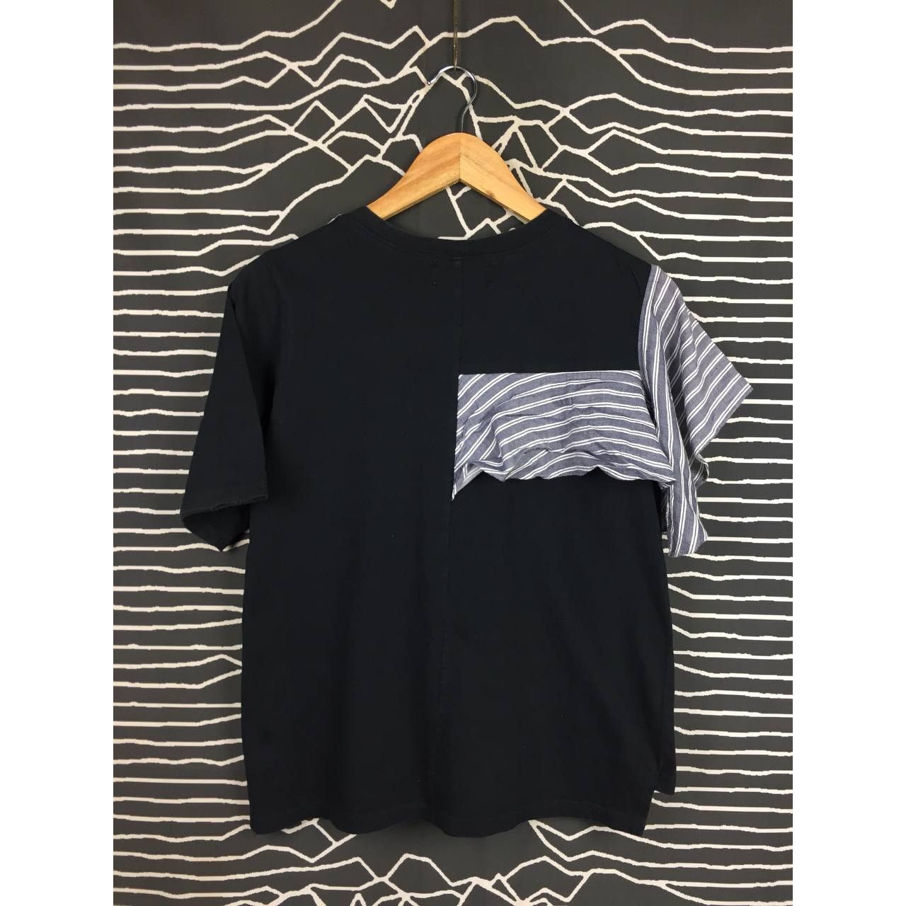 Japanese Brand Vin Japanese Brand Cut & Sew Striped Ruffle Tee Size S / US 4 / IT 40 - 6 Thumbnail