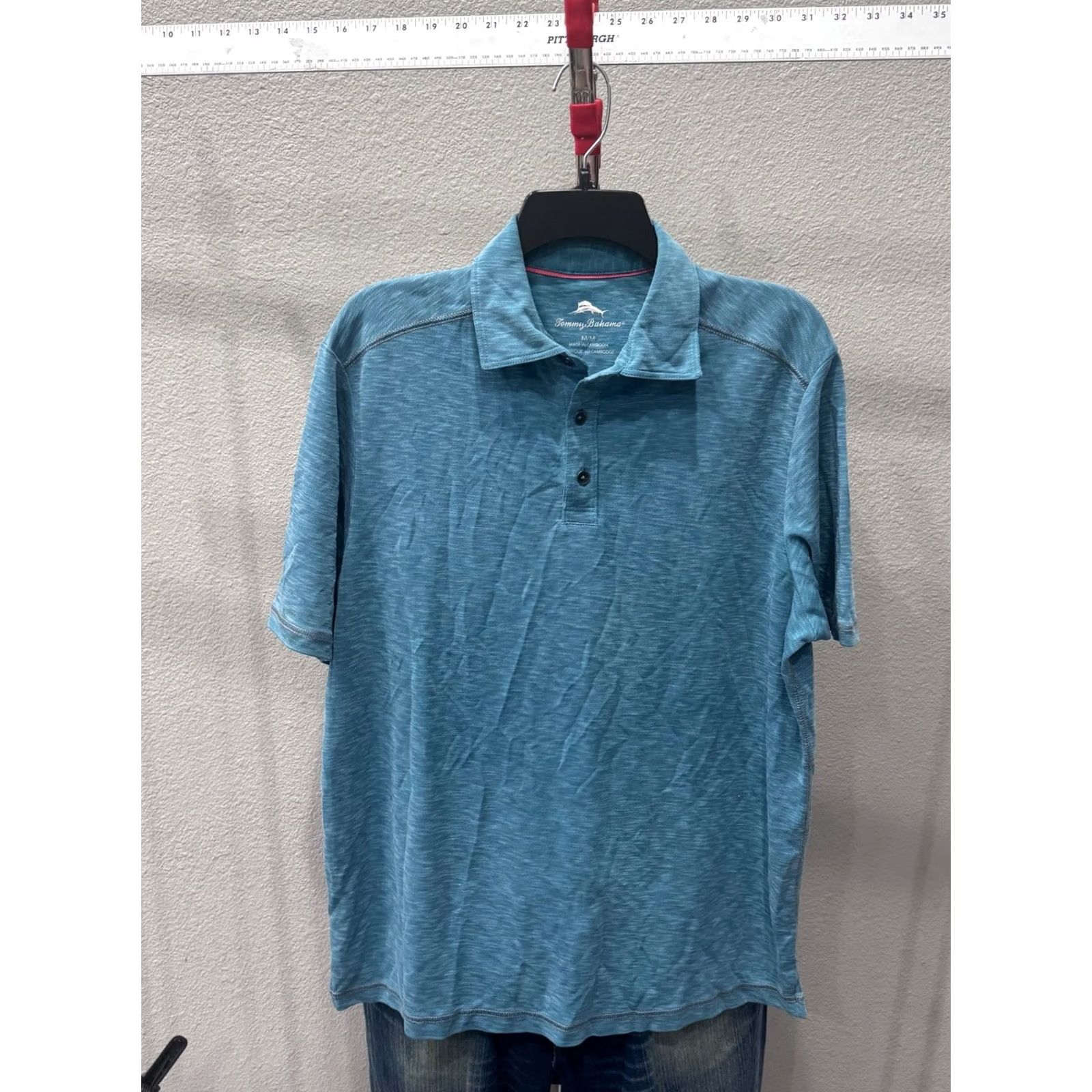 Tommy Bahama Tommy Bahama POLO SHIRT Medium M Mens Sage Green Multicolor Button-Front Shirt Size US M / EU 48-50 / 2 - 3 Thumbnail