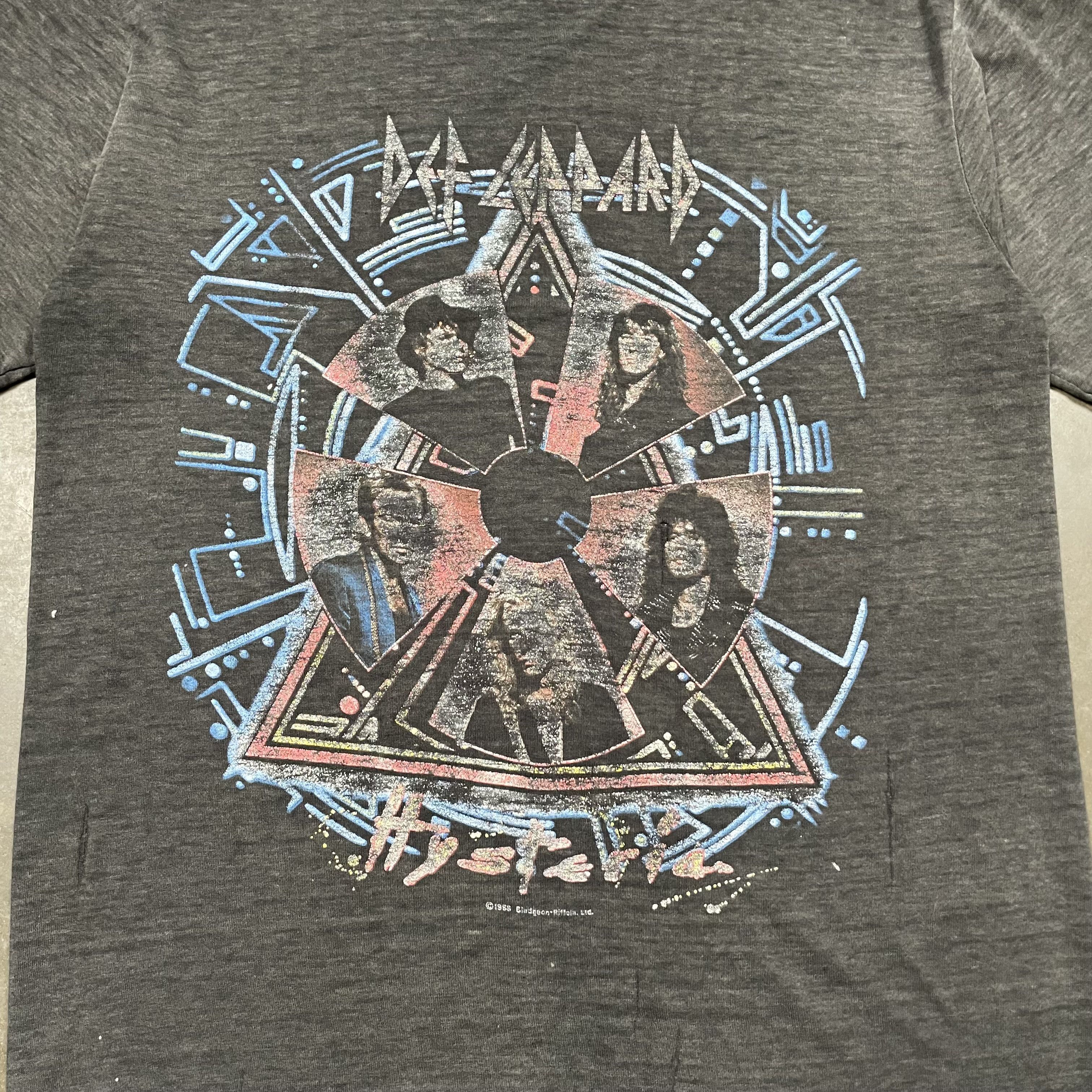 Band Tees × Vintage VIntage 80s Def Leppard Hysteria Tour Concert Tshirt Faded Size US L / EU 52-54 / 3 - 3 Thumbnail