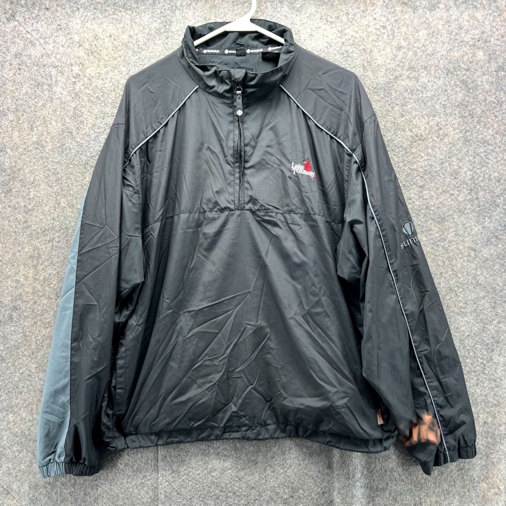 Vintage VINTAGE Sunice Jacket Mens L Black Men Windbreaker Weather Quarter Zip Lake Toxaway Golf Size US L / EU 52-54 / 3 - 2 Thumbnail