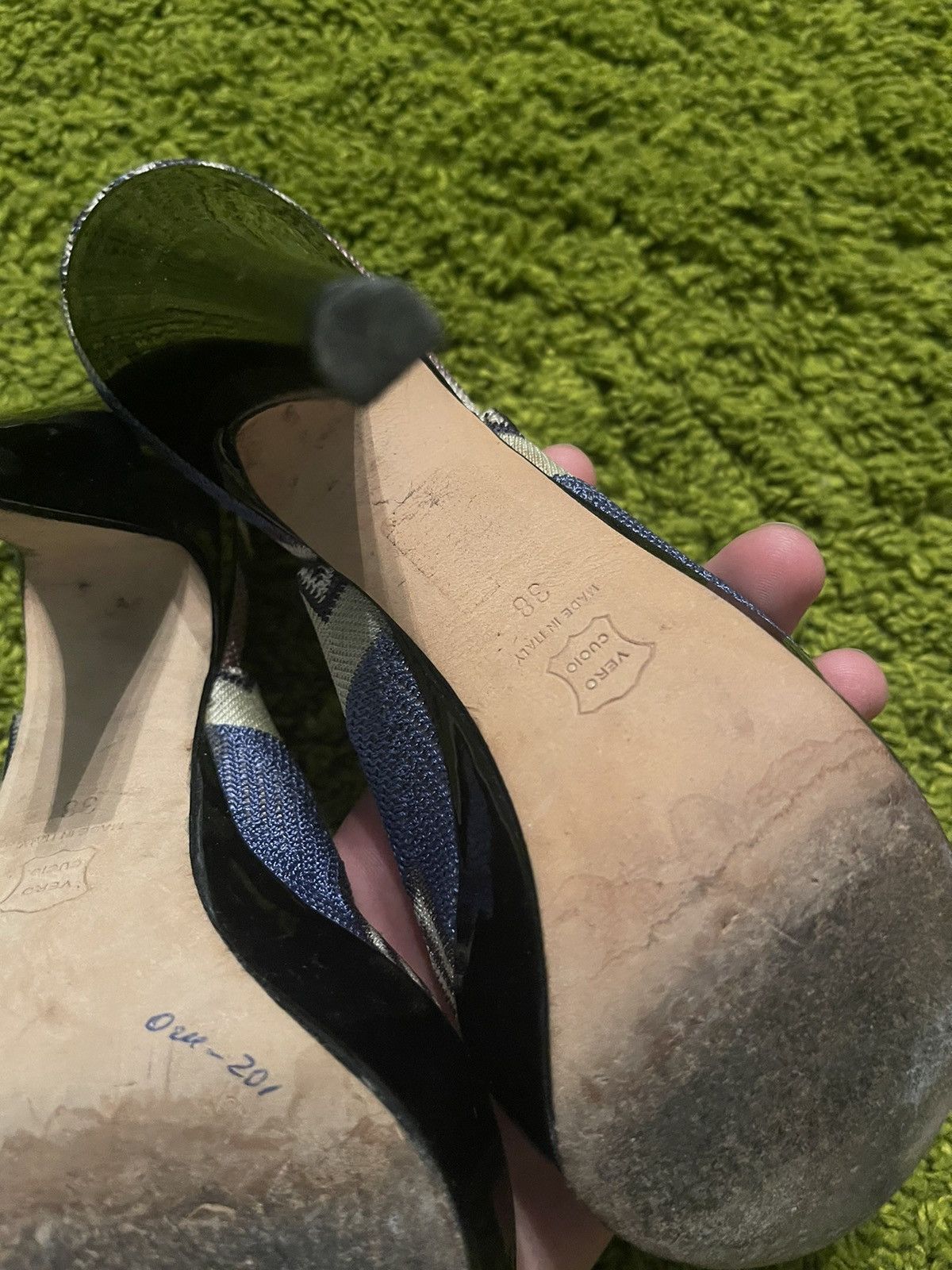 Designer × Missoni × Vintage Missoni 90s vintage coloured pumps heels Size US 8 / IT 38 - 6 Thumbnail