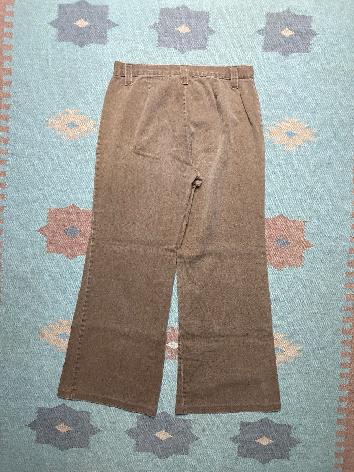 Sears × Vintage 70s bell bottom jeans flare leg pants sears button fly 30x27 Size 30" / US 8 / IT 44 - 8 Thumbnail