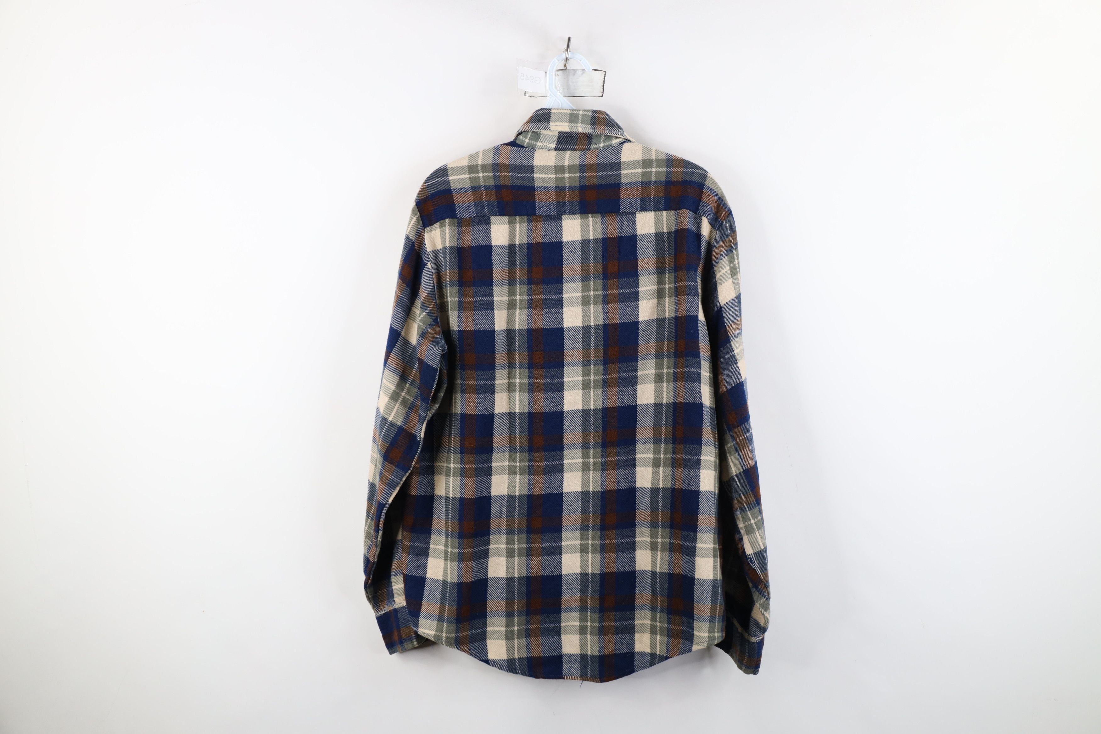 Vintage Vintage 70s Streetwear Knit Flannel Board Button Shirt Size US M / EU 48-50 / 2 - 12 Thumbnail