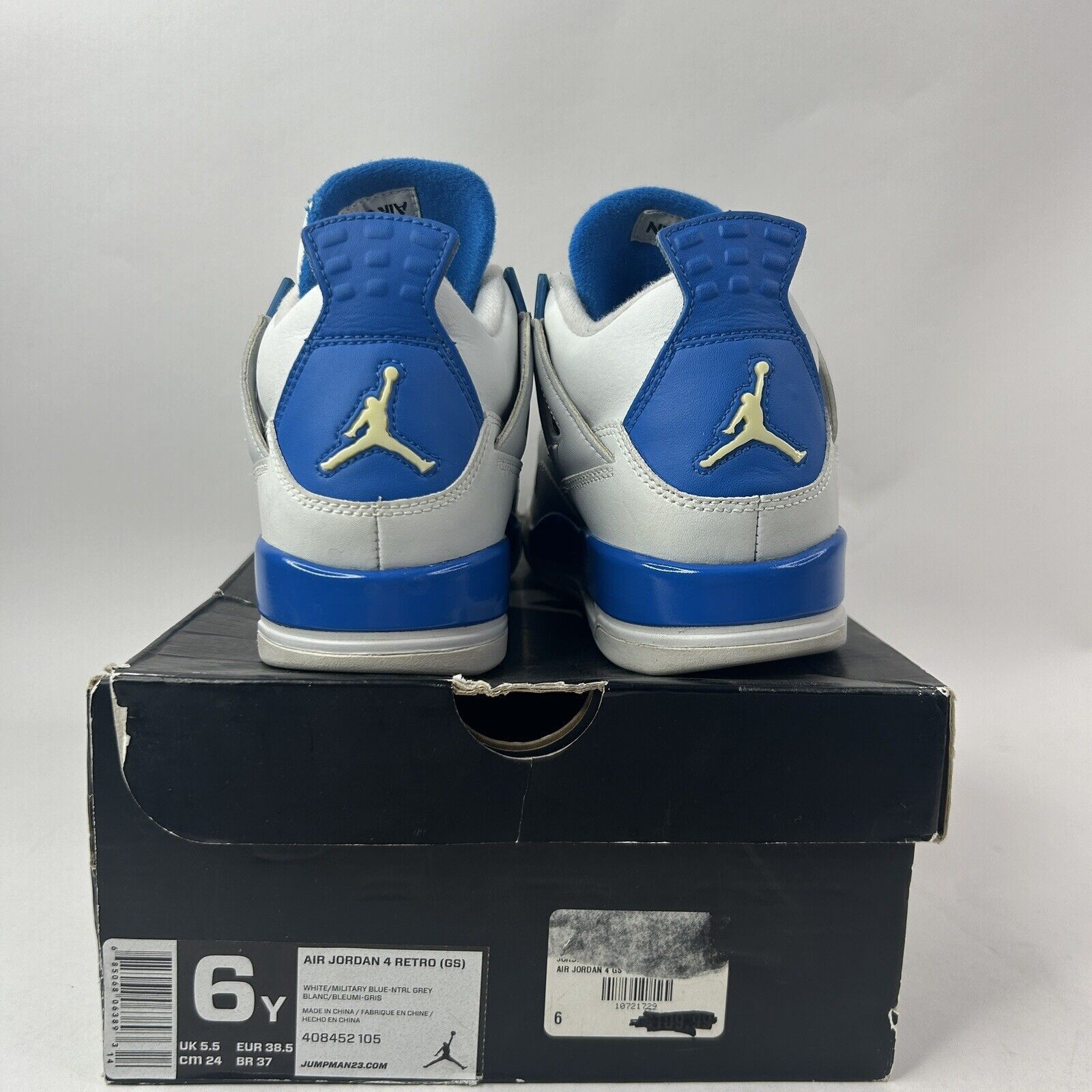 Nike Nike Air Jordan 4 Retro GS “Military Blue” 2024 Size US 7.5 / IT 37.5 - 5 Thumbnail