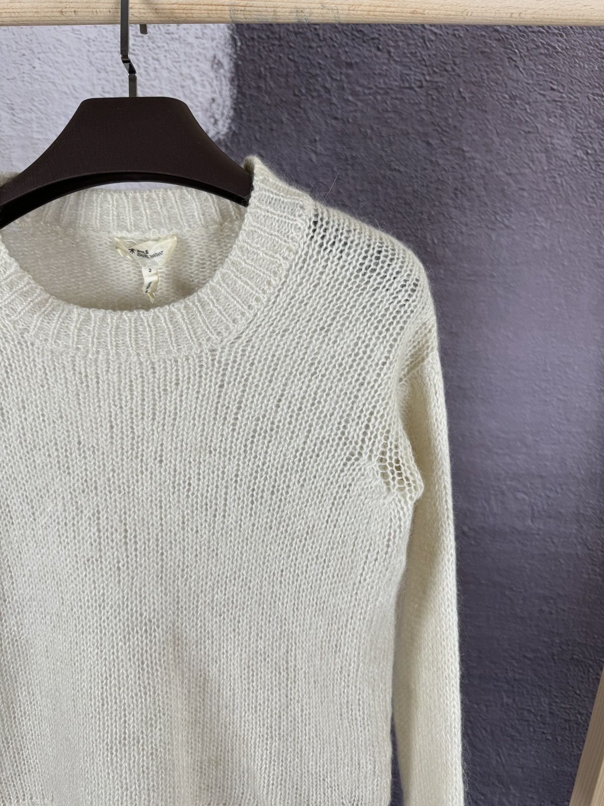 Isabel Marant Isabel Marant Etoile beige super kid mohair oversize sweater Size XS / US 0-2 / IT 36-38 - 4 Thumbnail