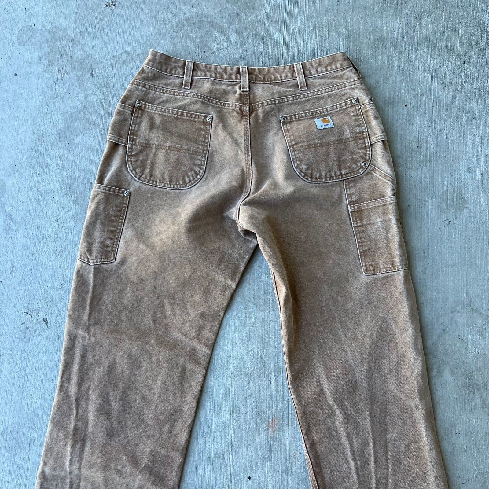 Carhartt × Vintage Carhartt WOMENS brown double knee work wear carpenter pants Size US 33 - 5 Thumbnail