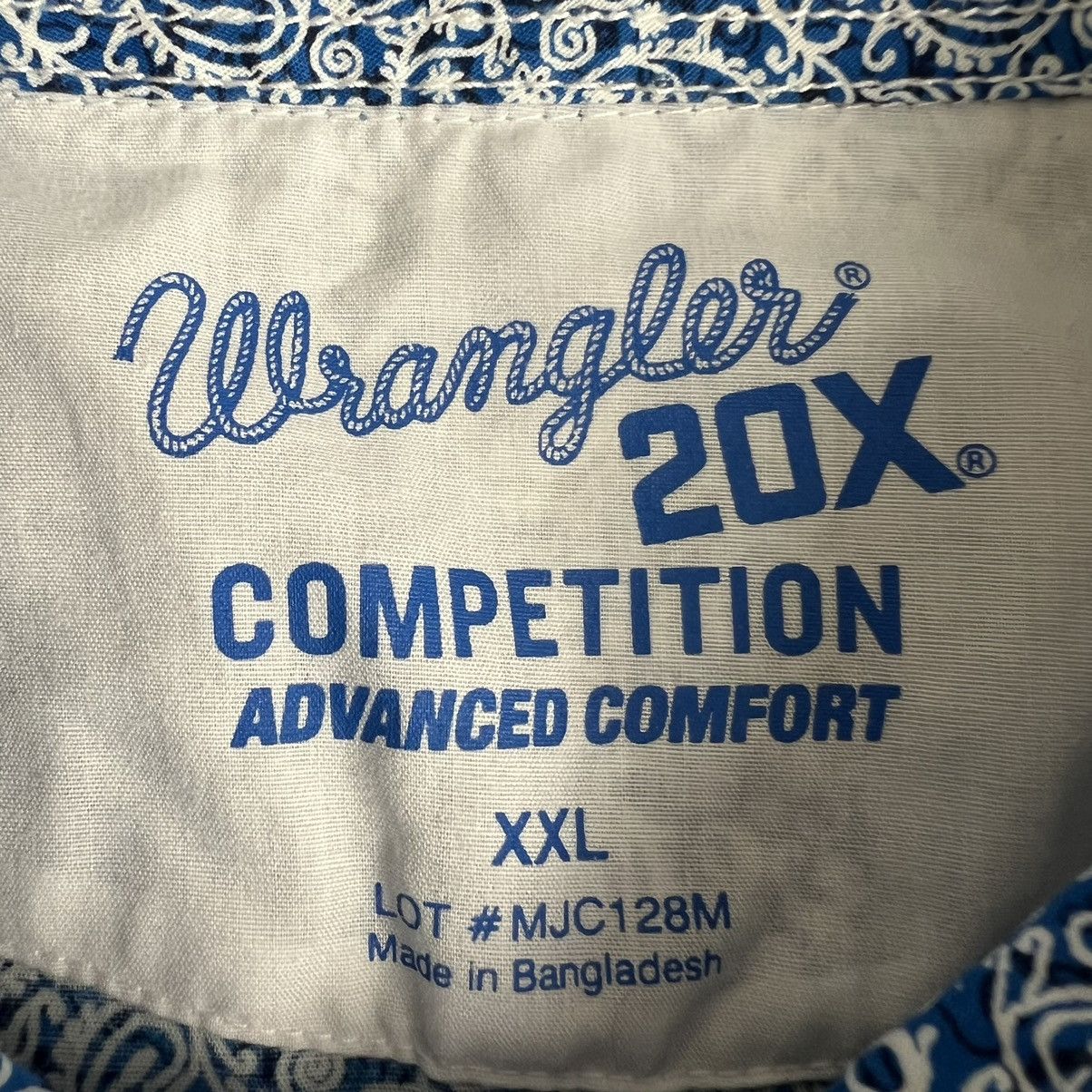 Wrangler Wrangler Paisley 20X Competition Pearl Snap Shirt XXL Size US XXL / EU 58 / 5 - 5 Thumbnail