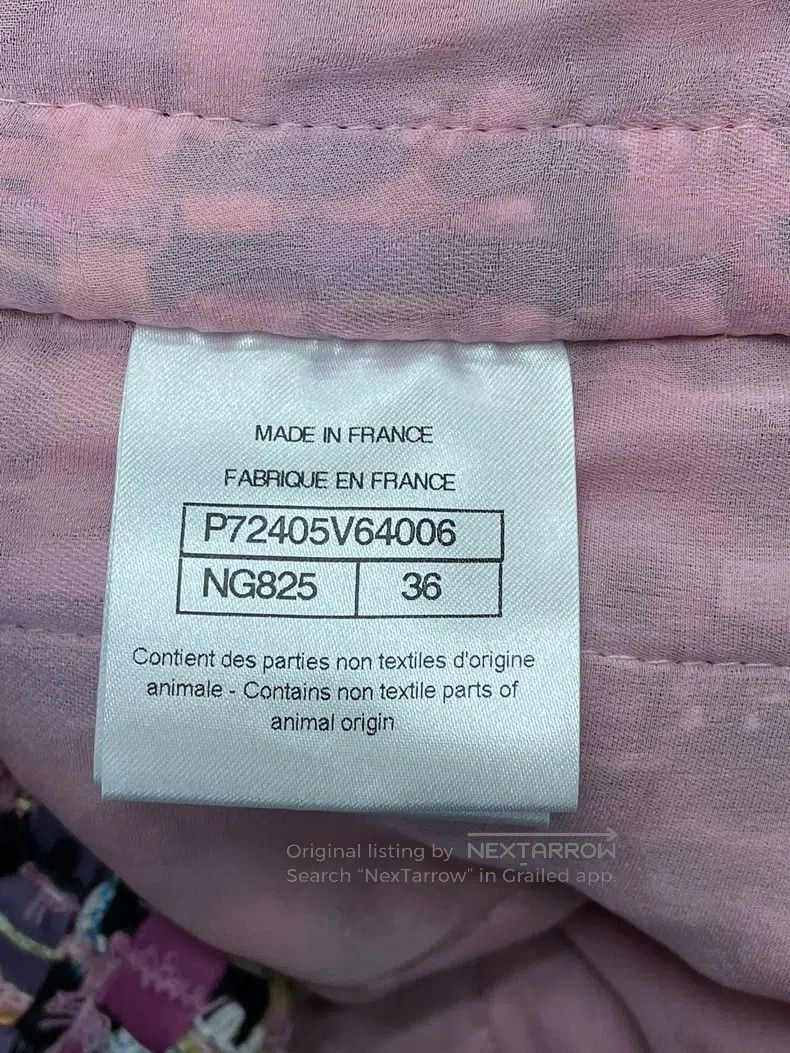 Chanel Chanel Pink-purple woven tweed coat Size XS / US 0-2 / IT 36-38 - 5 Thumbnail