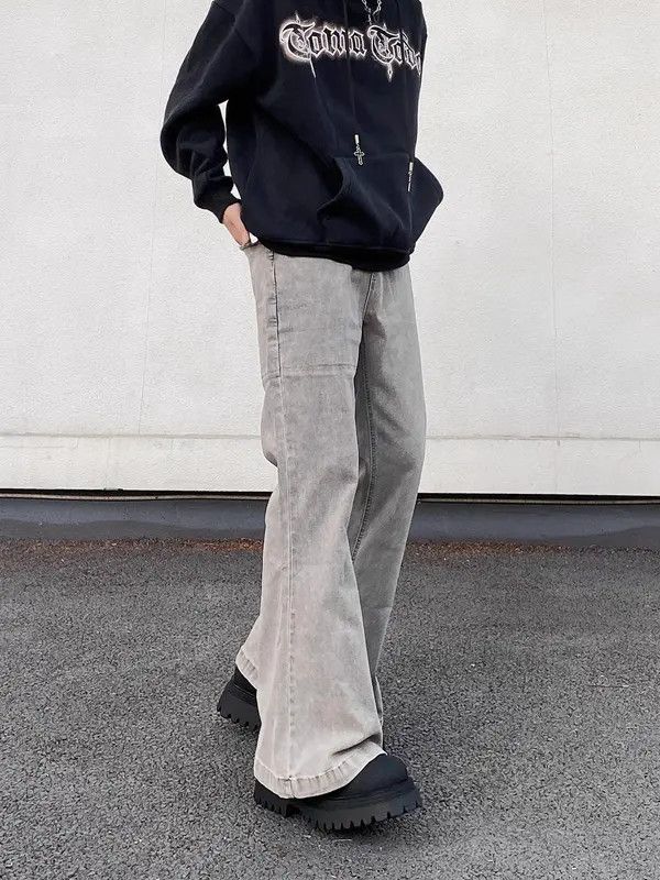 VIBE Gray Flared Jeans Size US 30 / EU 46 - 3 Thumbnail