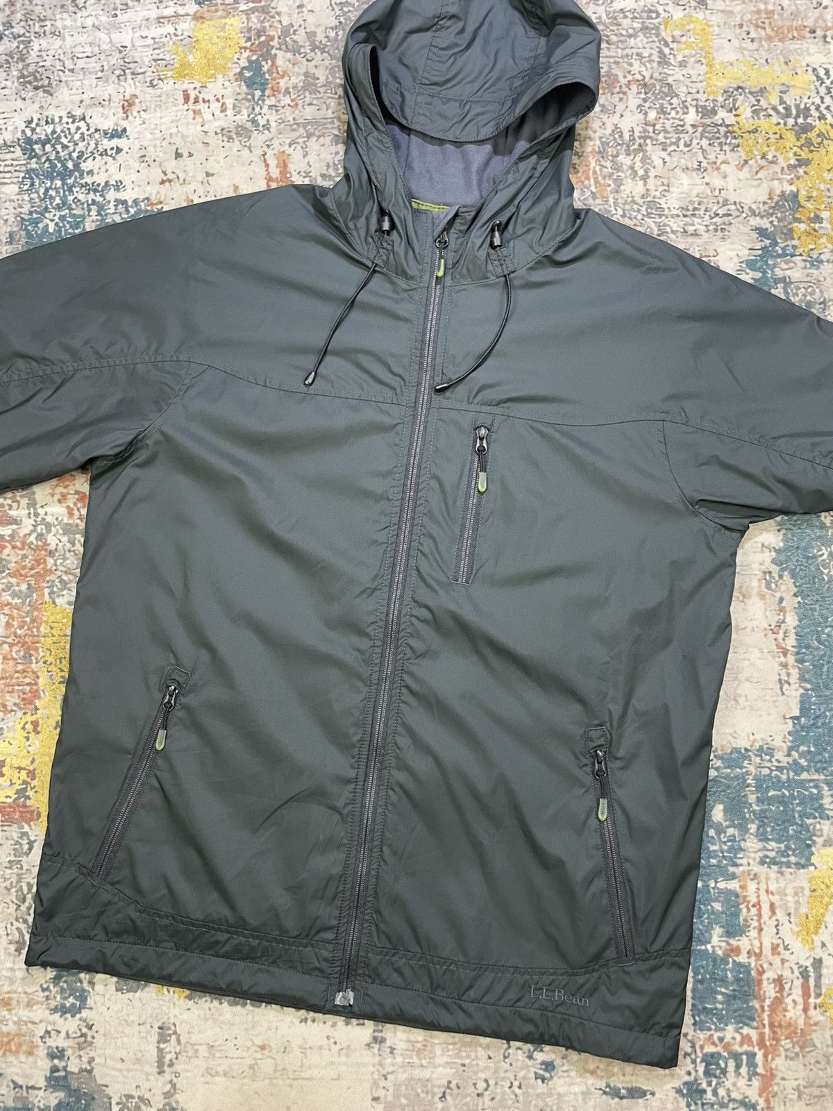 L.L. Bean LL Bean Hooded Windbreaker Forest Jacket Size US S / EU 44-46 / 1 - 2 Thumbnail
