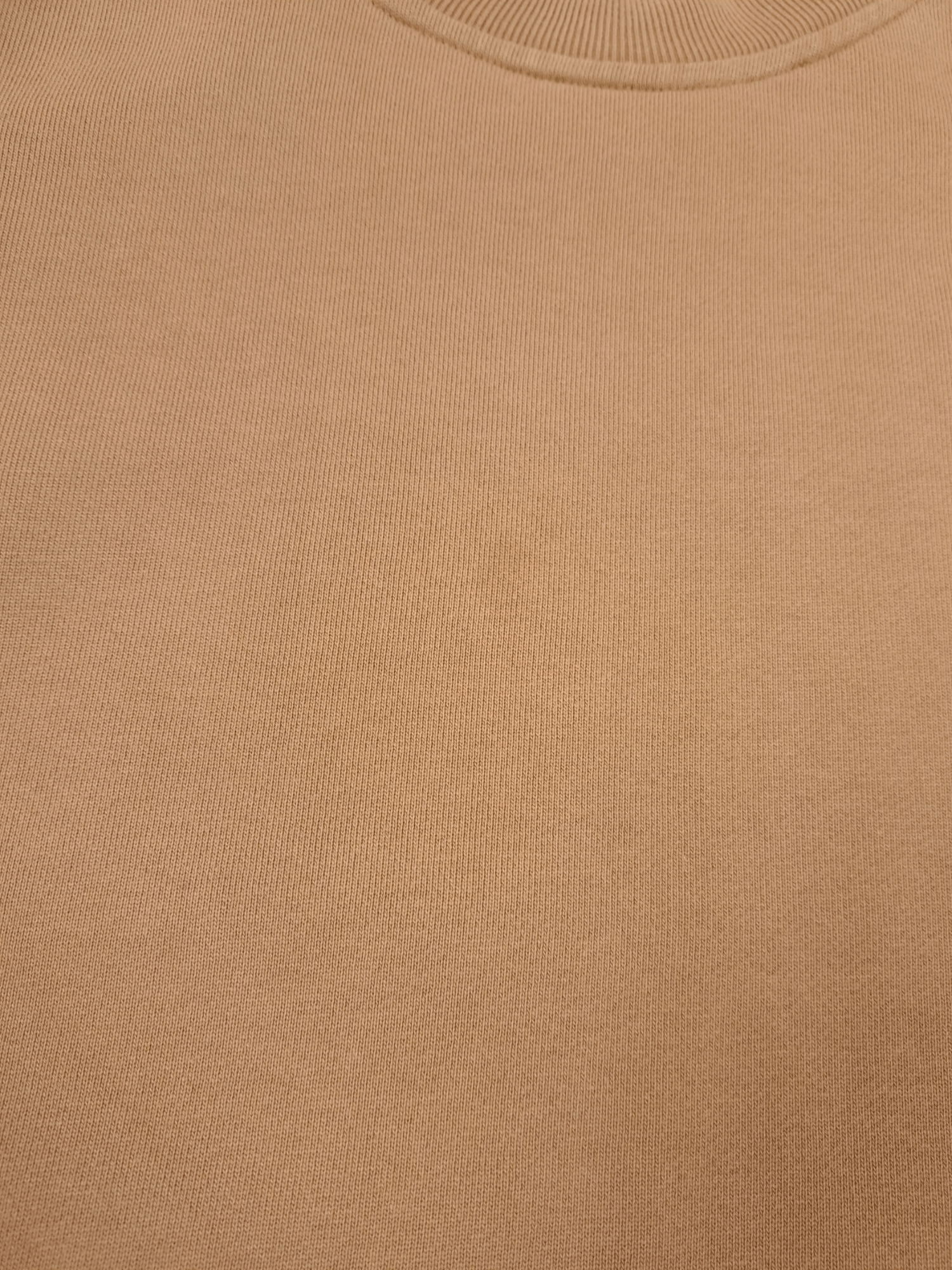 H&M 💎 H&M Premium Blank Staples Honey Brown Crewneck Sweatshirt Size US S / EU 44-46 / 1 - 6 Thumbnail