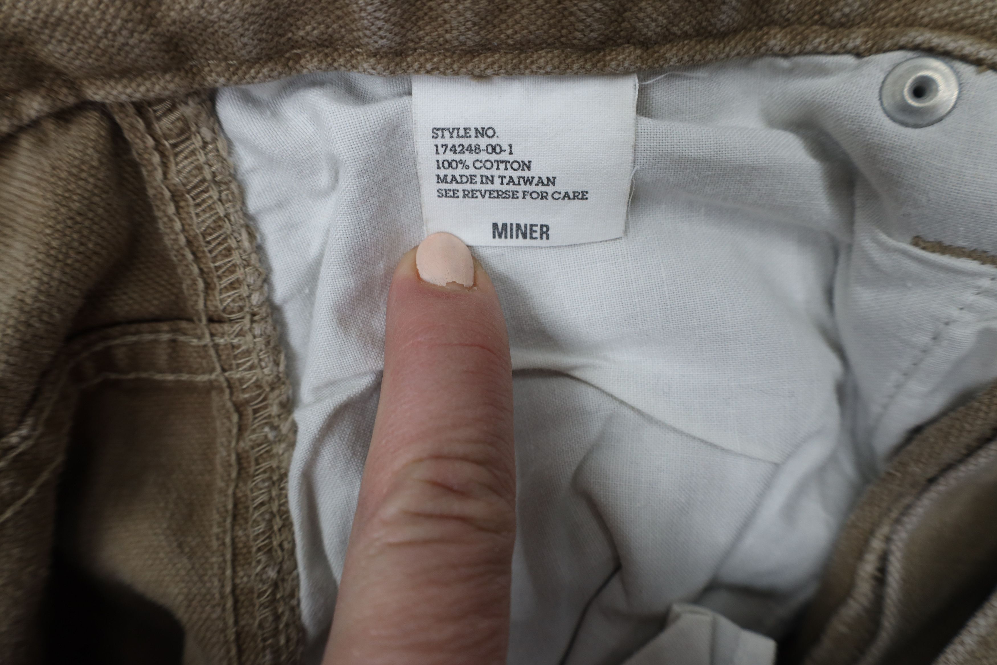 Gap × Vintage Vintage 90s Y2K Gap Miner Double Knee Wide Leg Canvas Jeans Size US 30 / EU 46 - 9 Thumbnail
