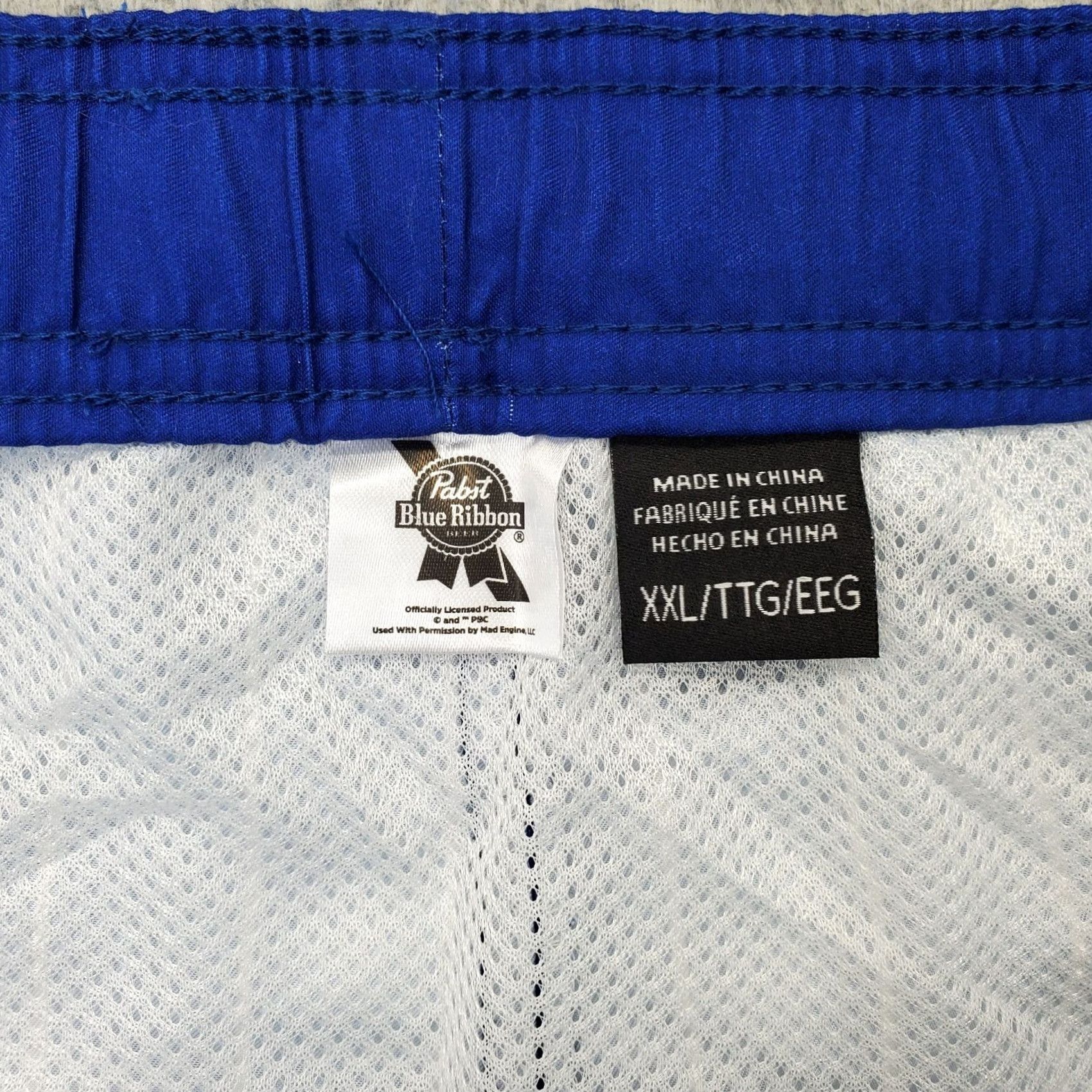 Vintage Pabst Blue Ribbon Mens XX Lined Striped Swim Trunks Bottom Bottom Size US 39 - 7 Thumbnail