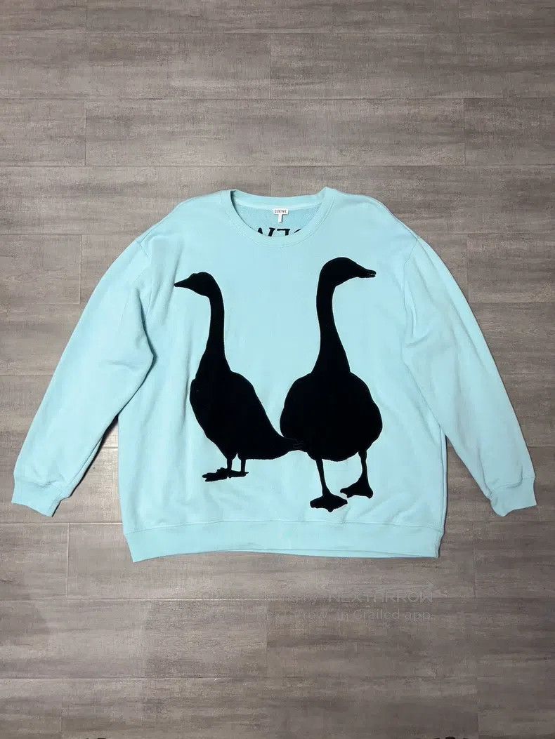 Loewe LOEWE Letter Big Goose Sweatshirt for Men Size US M / EU 48-50 / 2 - 3 Thumbnail